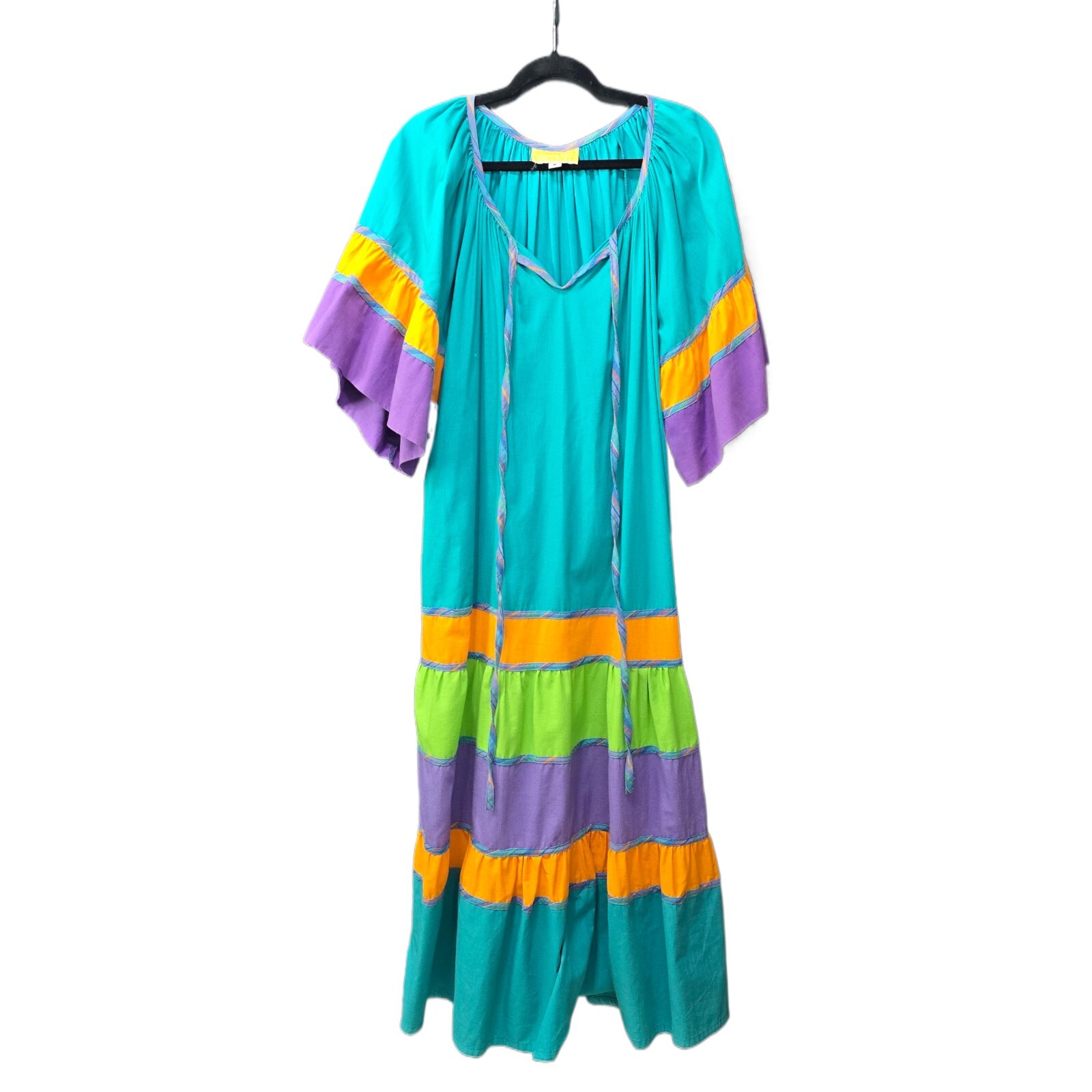 Bueno Flamboyan Women's Vintage 80s Maxi Dress - Bold & One of a Kind