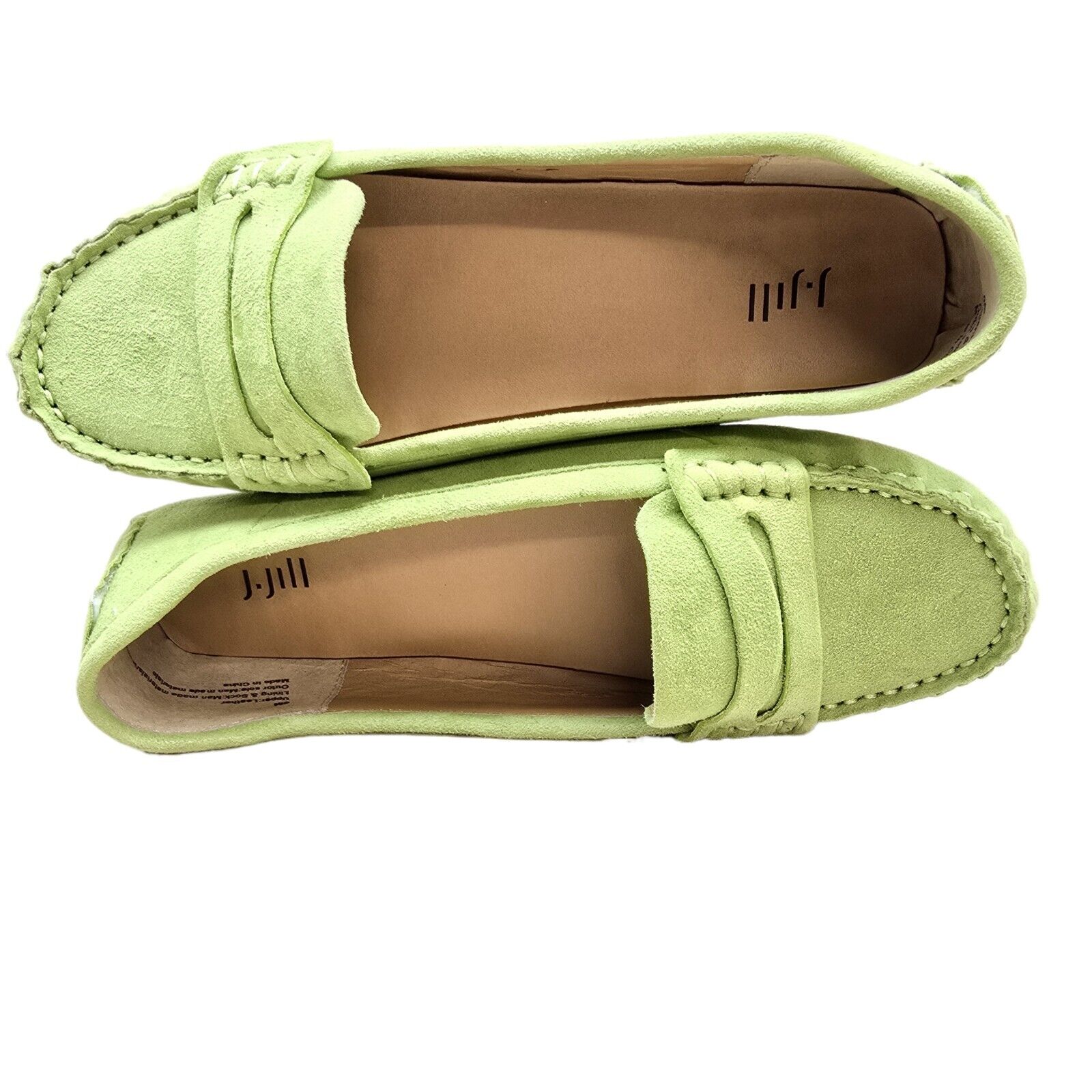 J. Jill Women’s Green Suede Moccasins – Size 8M | Excellent Condition