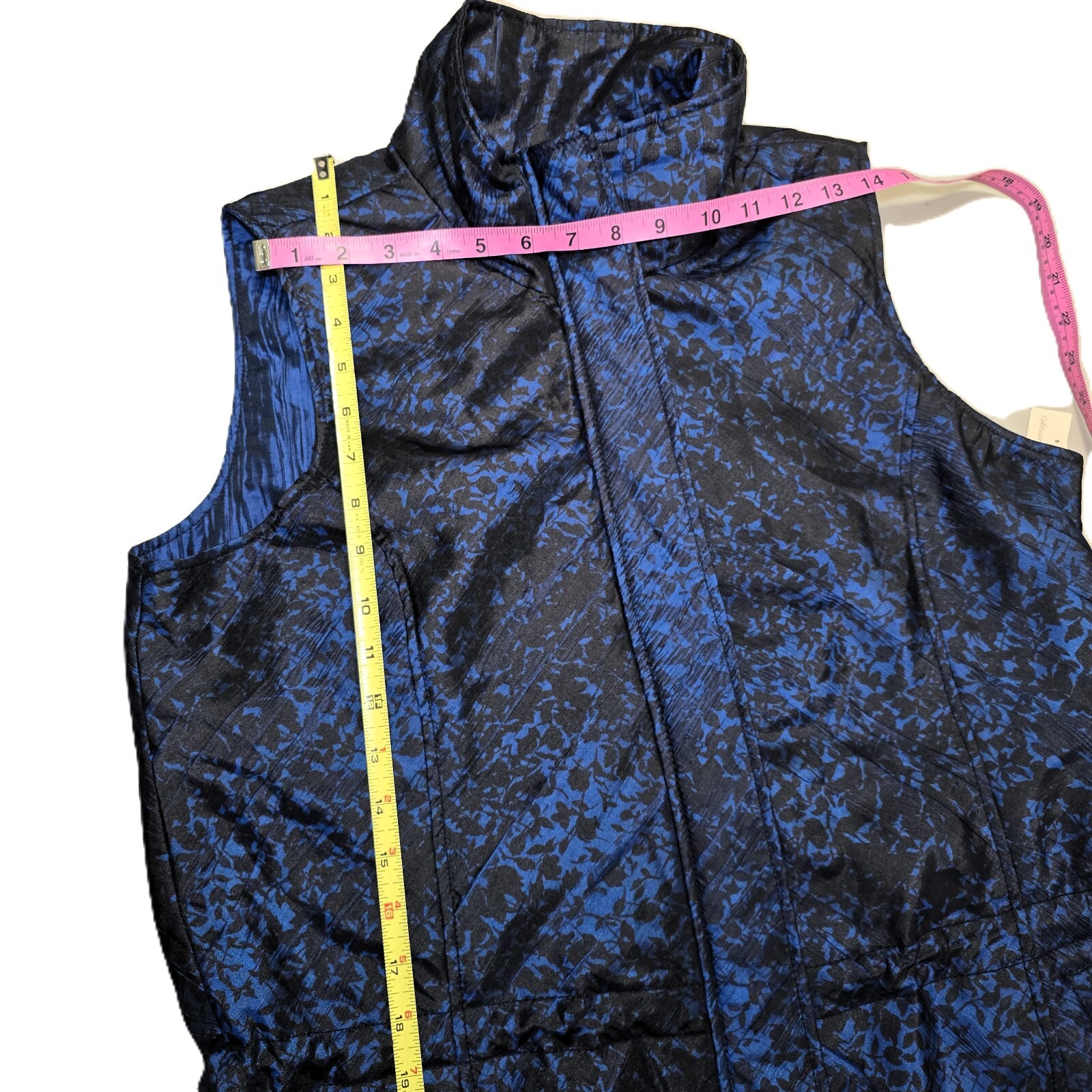 Coldwater Creek Vest - Women's Medium (Sizes 10-12) - Blue & Black