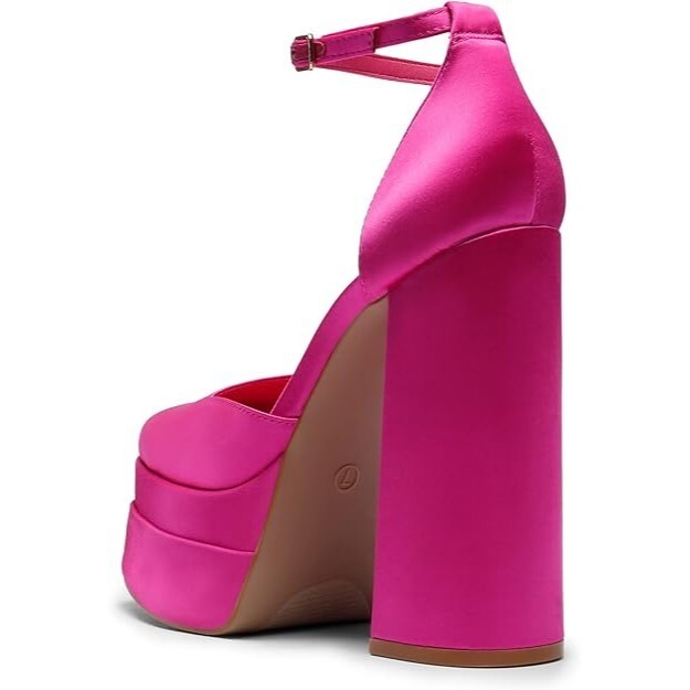 Dream Pairs Pink Platform Heels, Size 7 – Glamorous Style with All-Night Comfort