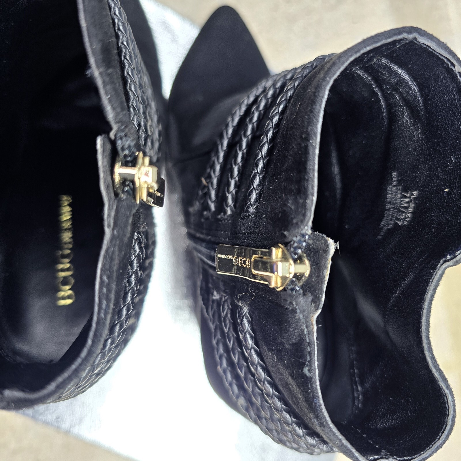 BCBGeneration Black Suede Women's Ankle Booties – Size 7