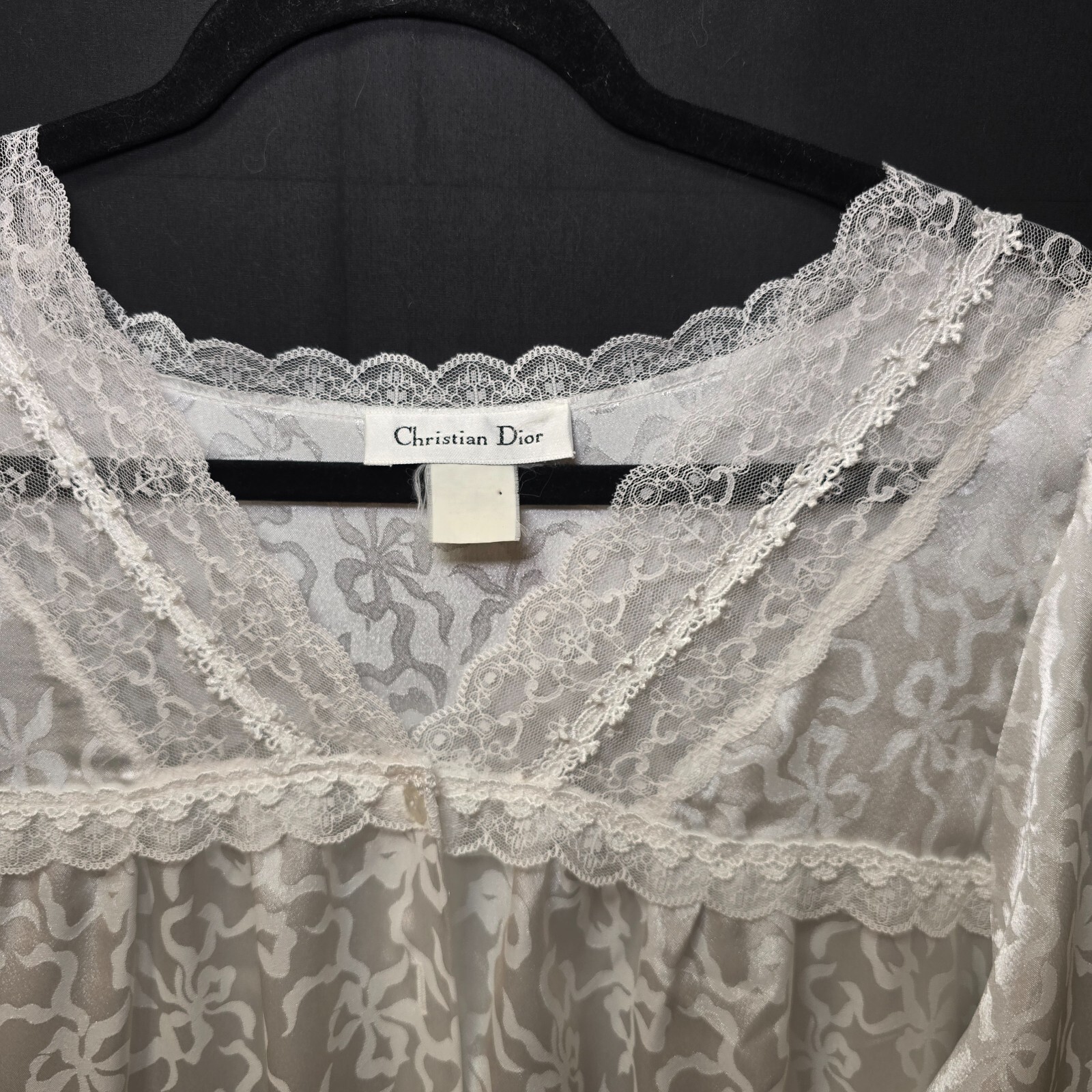 Christian Dior Pure Silk Vintage Nightgown – Timeless Luxury in Size M