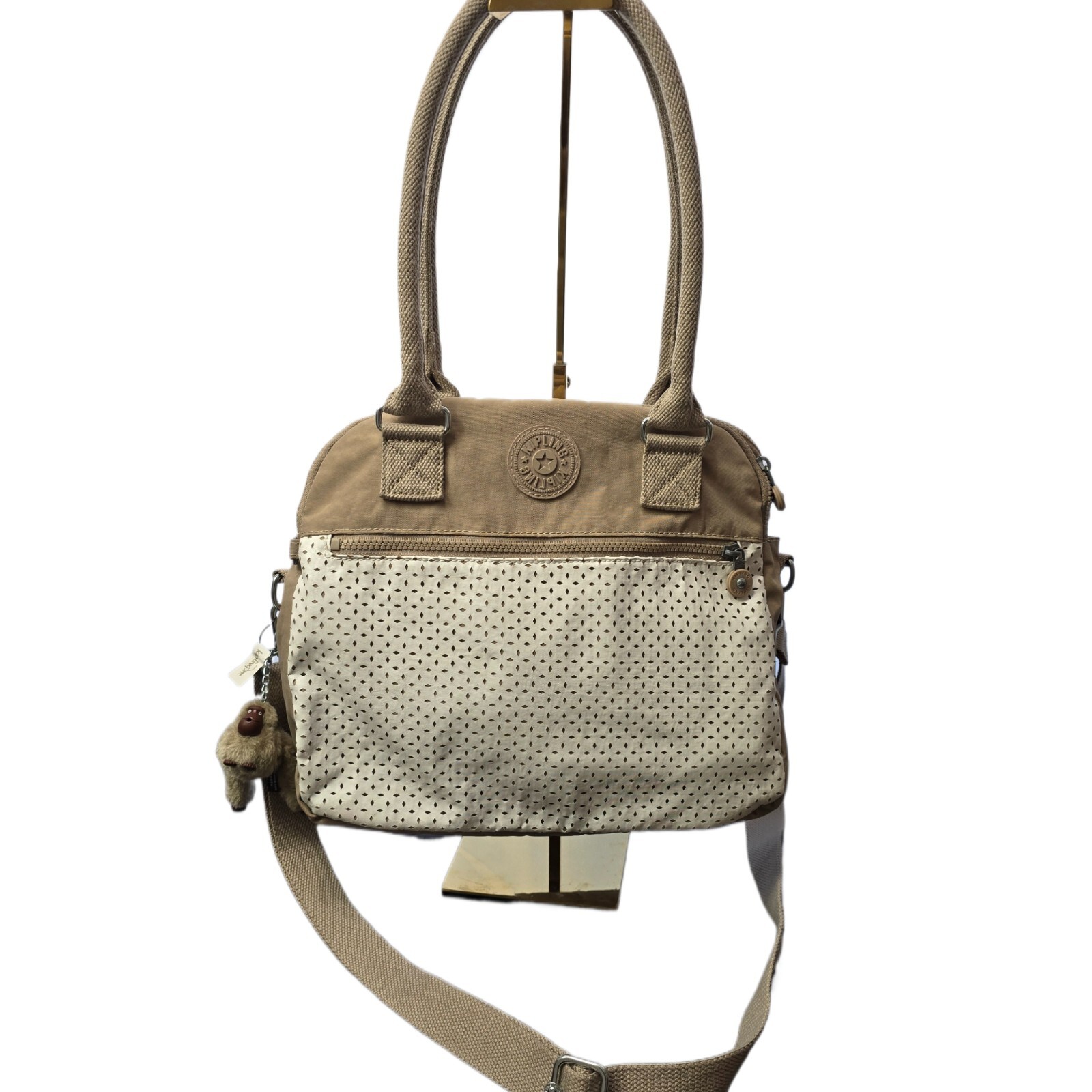 Kipling Dania Large Handbag – Aged White BL | 3 Compartments