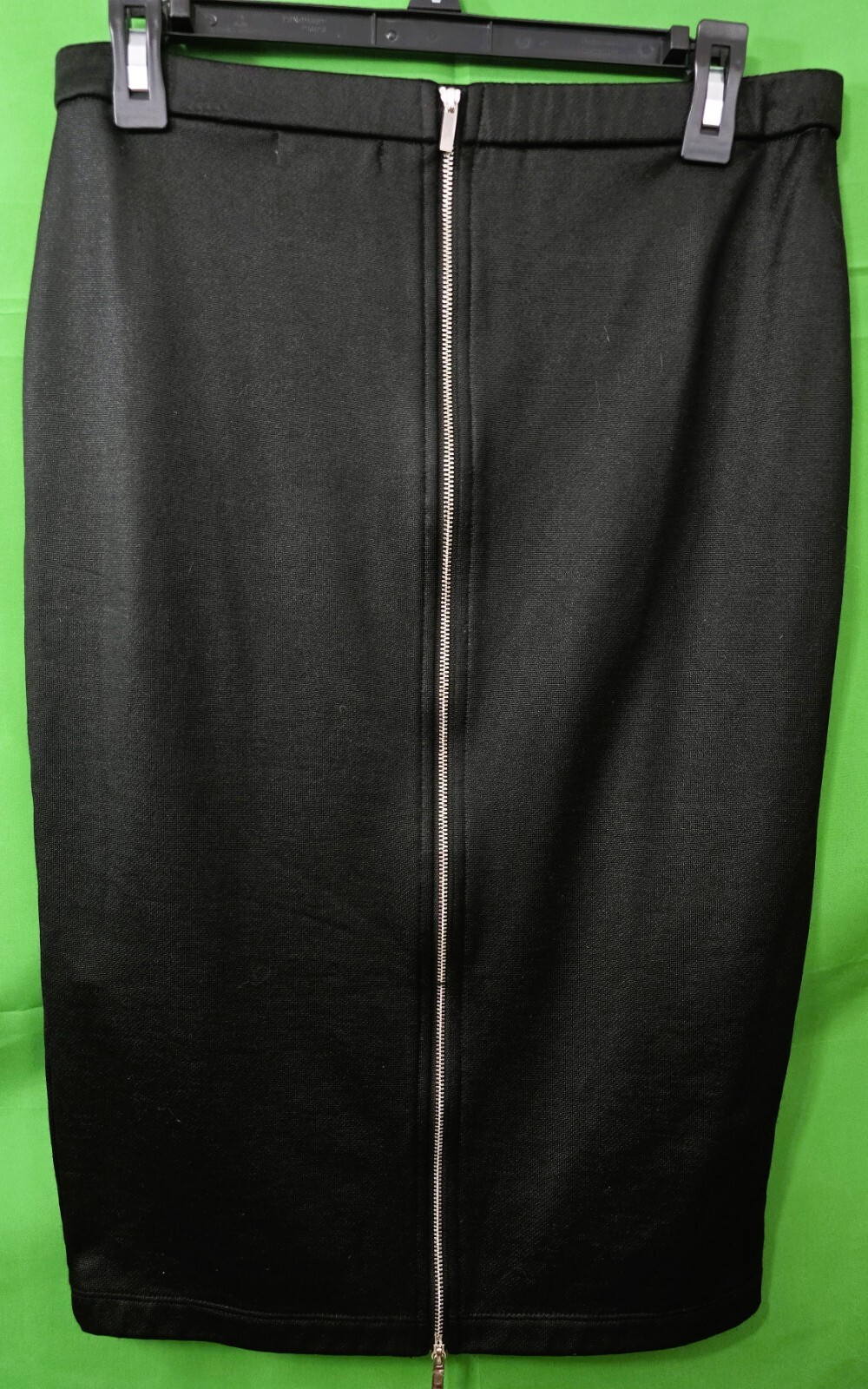 State Mid-length Skirt (Size M): Black with Stunning Back Zipper