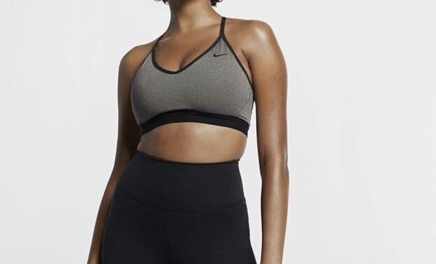Nike Women's Pro Indy Bra Size 1X - Gray and Black - New with Tags