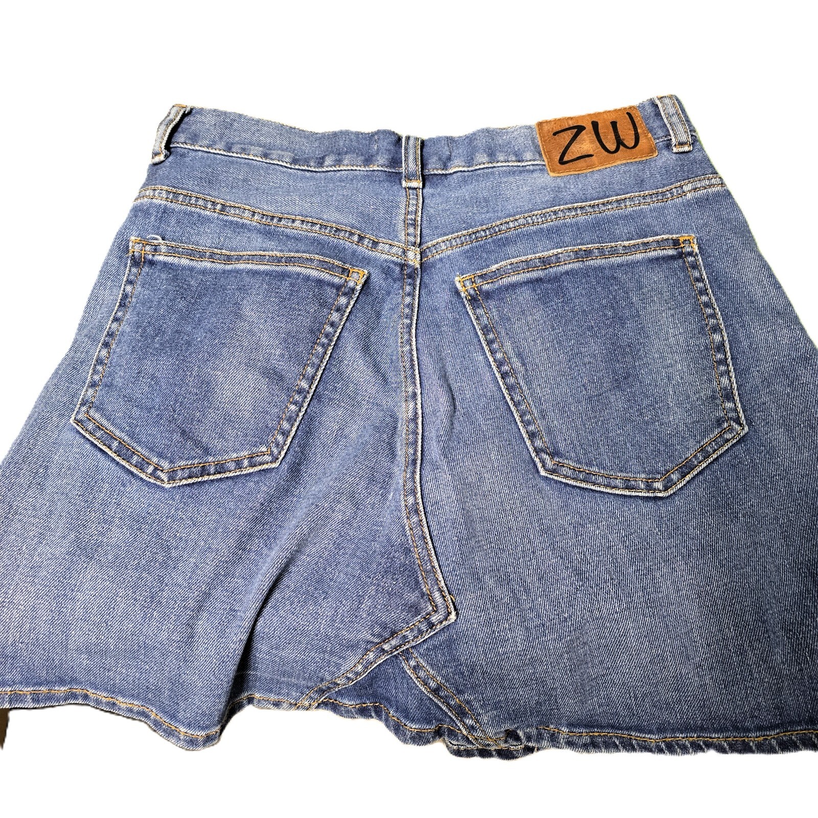 Zara Woman Premium Denim Collection | Denim Mini Skirt Medium Wash | Size S