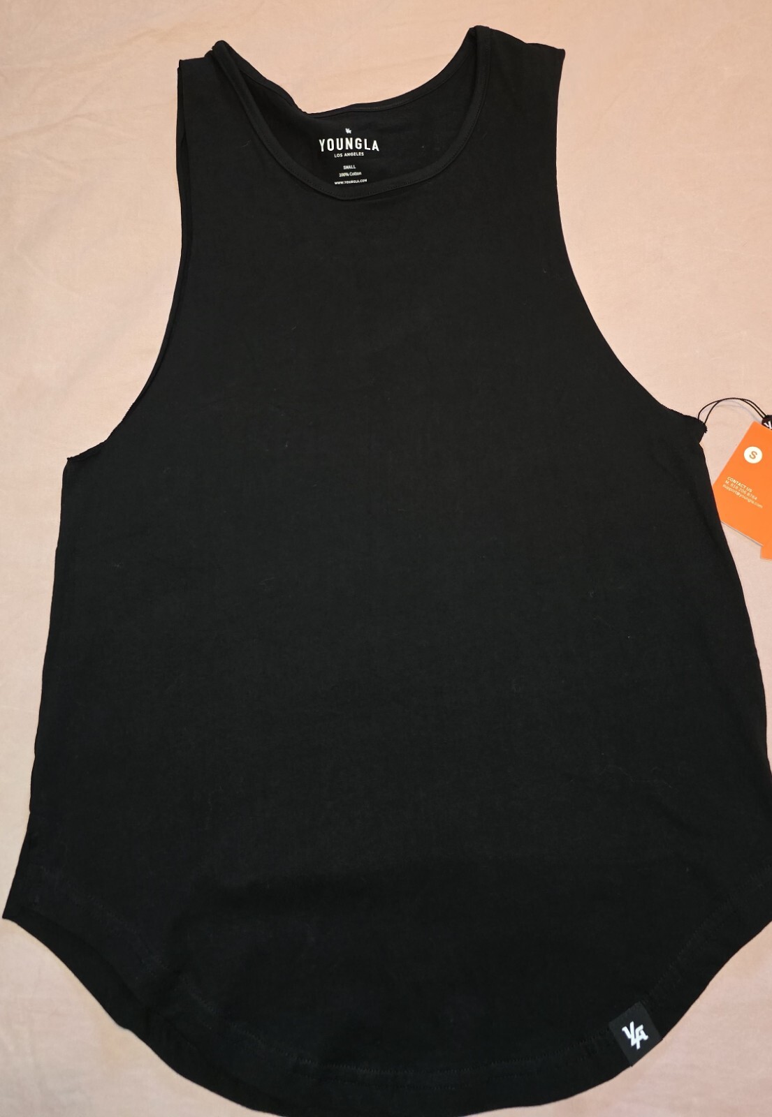 YoungLA Muscle Tank - Black (Size S) | Oversized Fit | Men's