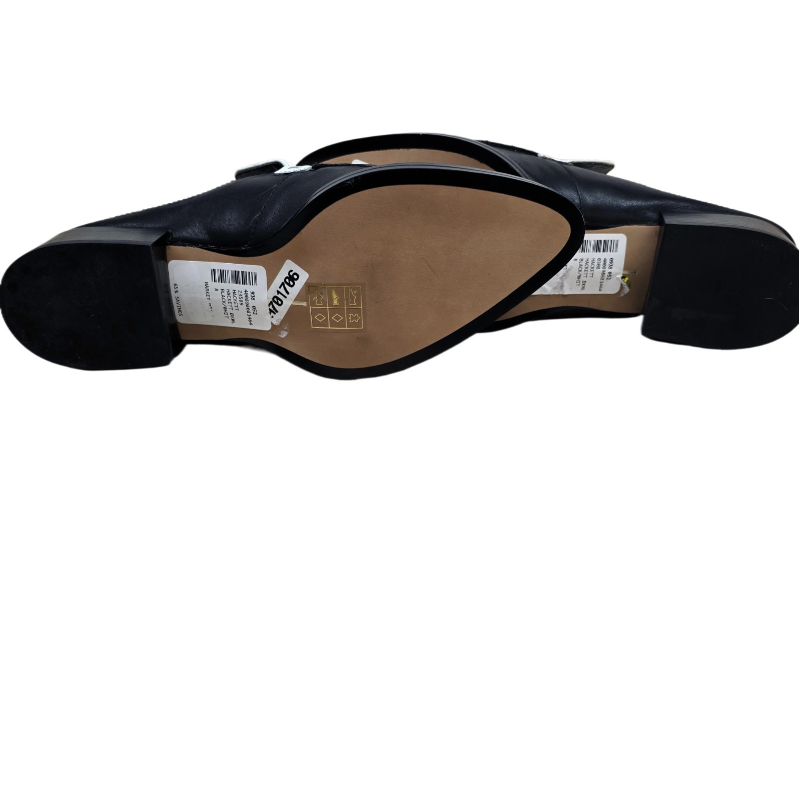 Dolce Vita Hackett Black & White Block Heel Loafer Mule – US Size 8