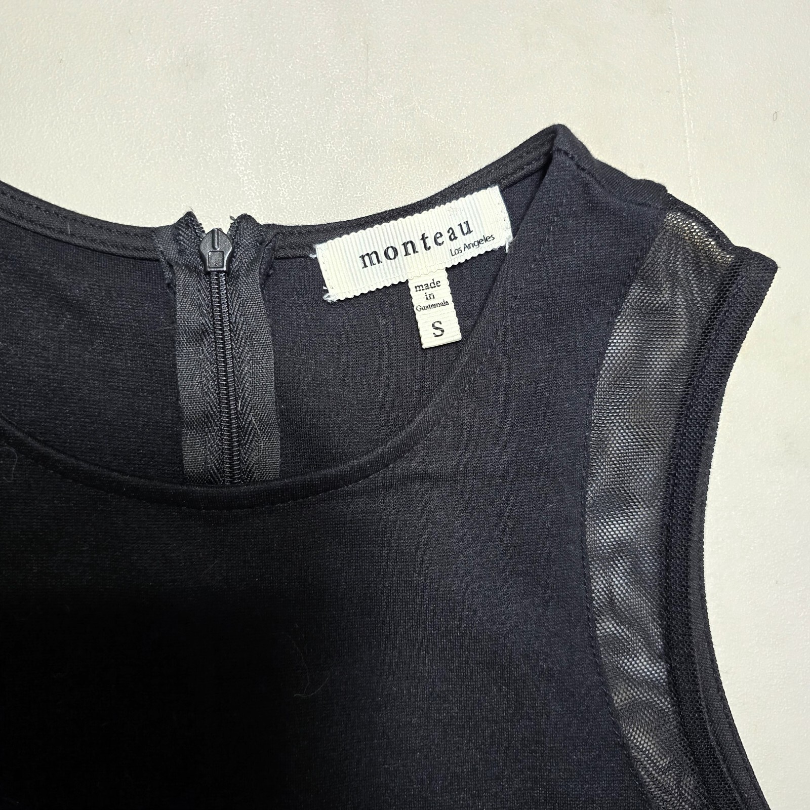 MONTEAU Black Mini Dress - Stylish and Versatile, Size S