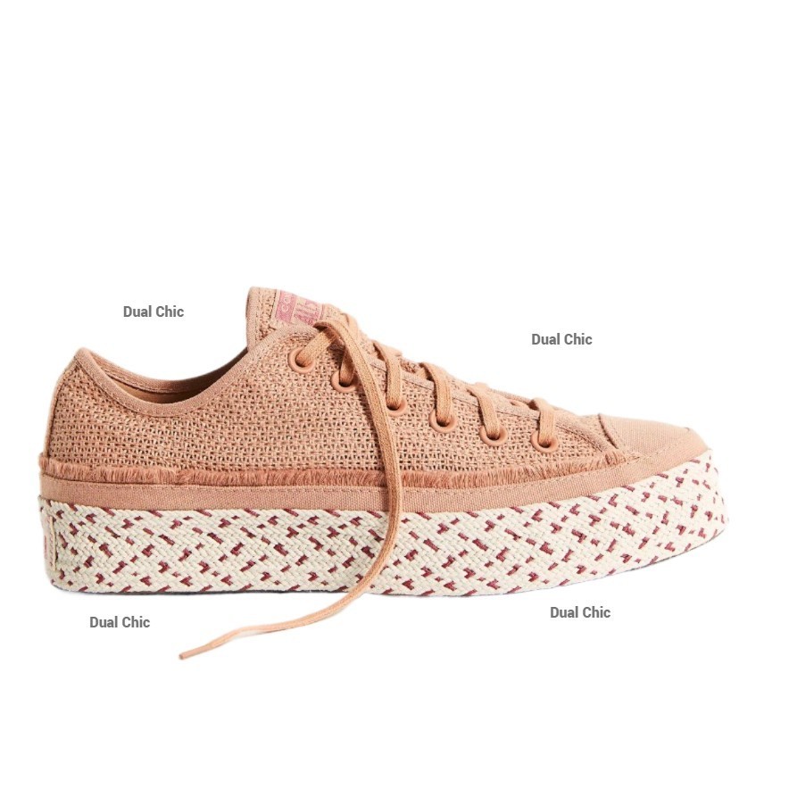 Converse Chuck Taylor Breezy Espadrille Sneakers Rose Gold US 9 Platform Shoes