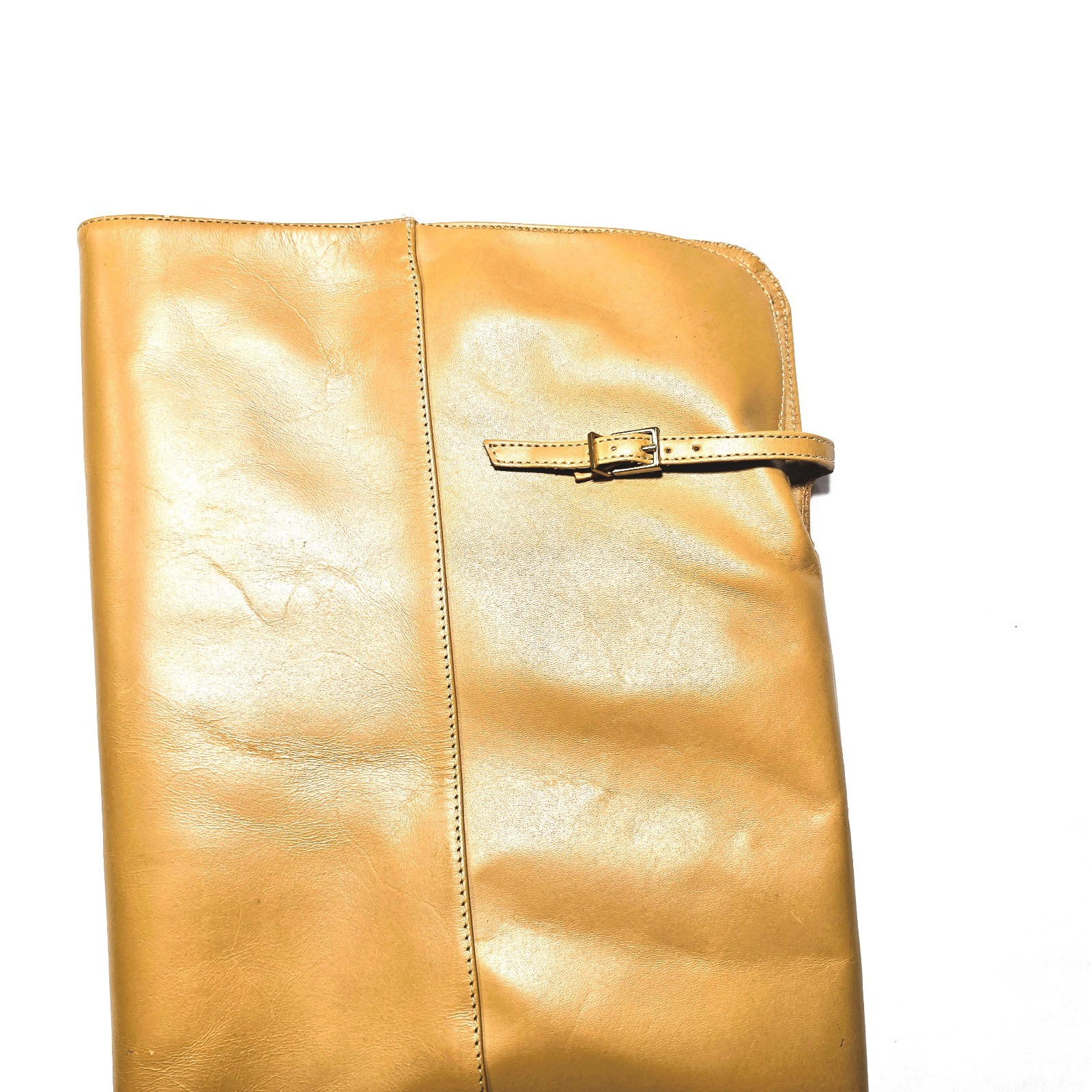 SCHUTZ Austine Women’s Over-the-Knee Leather Boot Tan Size 9B NEW