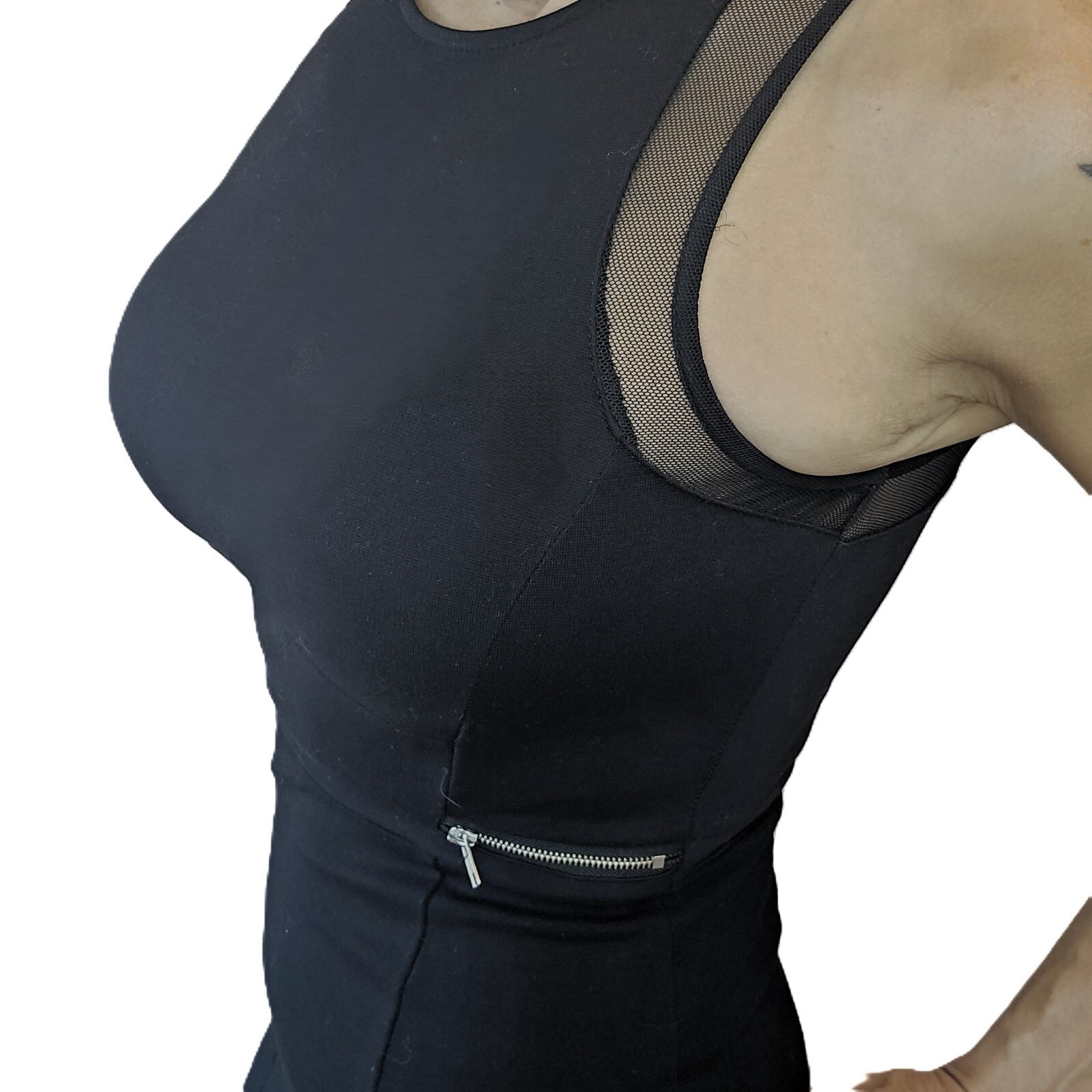 MONTEAU Black Mini Dress - Stylish and Versatile, Size S