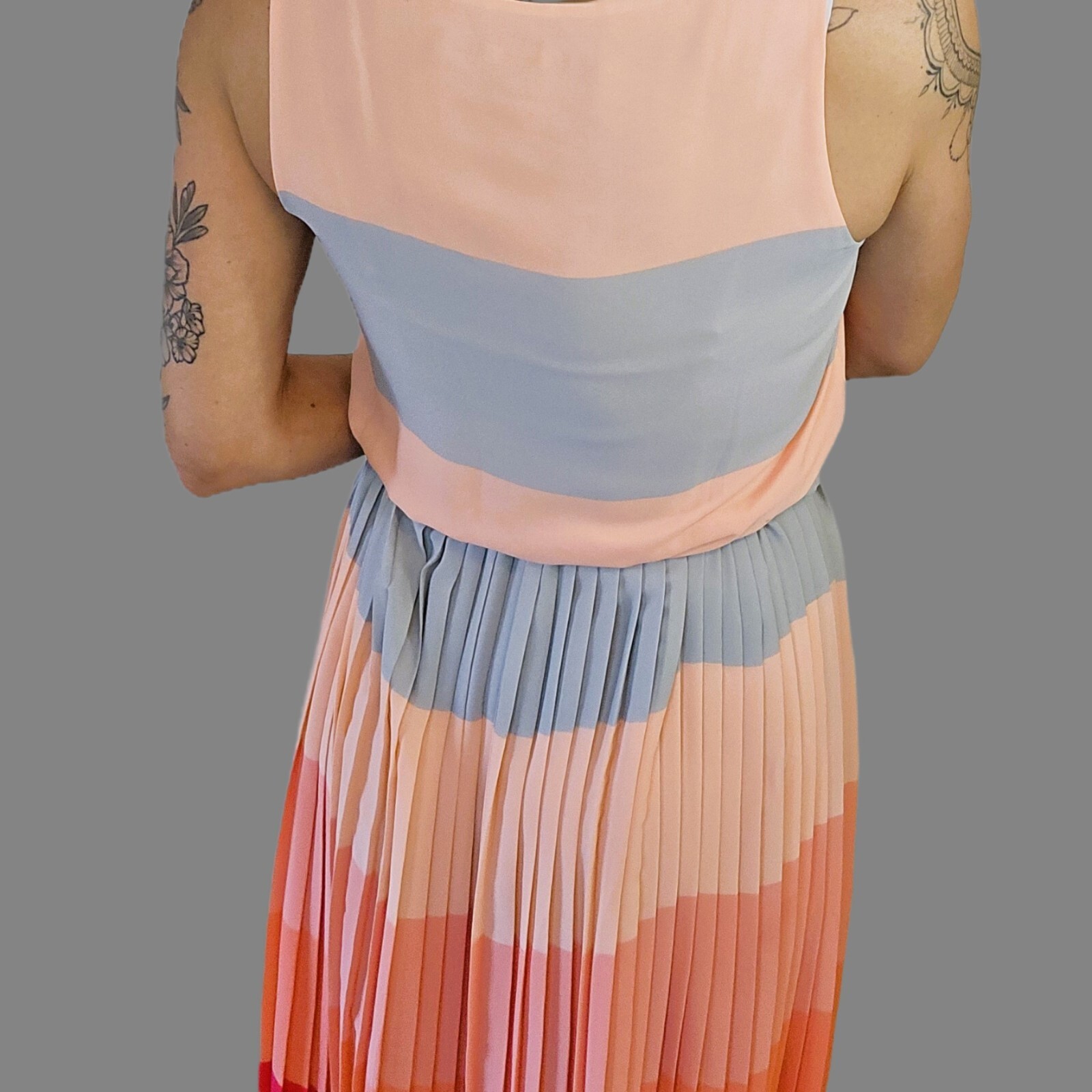 Tommy Hilfiger Collection Maxi Dress - Multicolor Pleated Perfection, Size 6