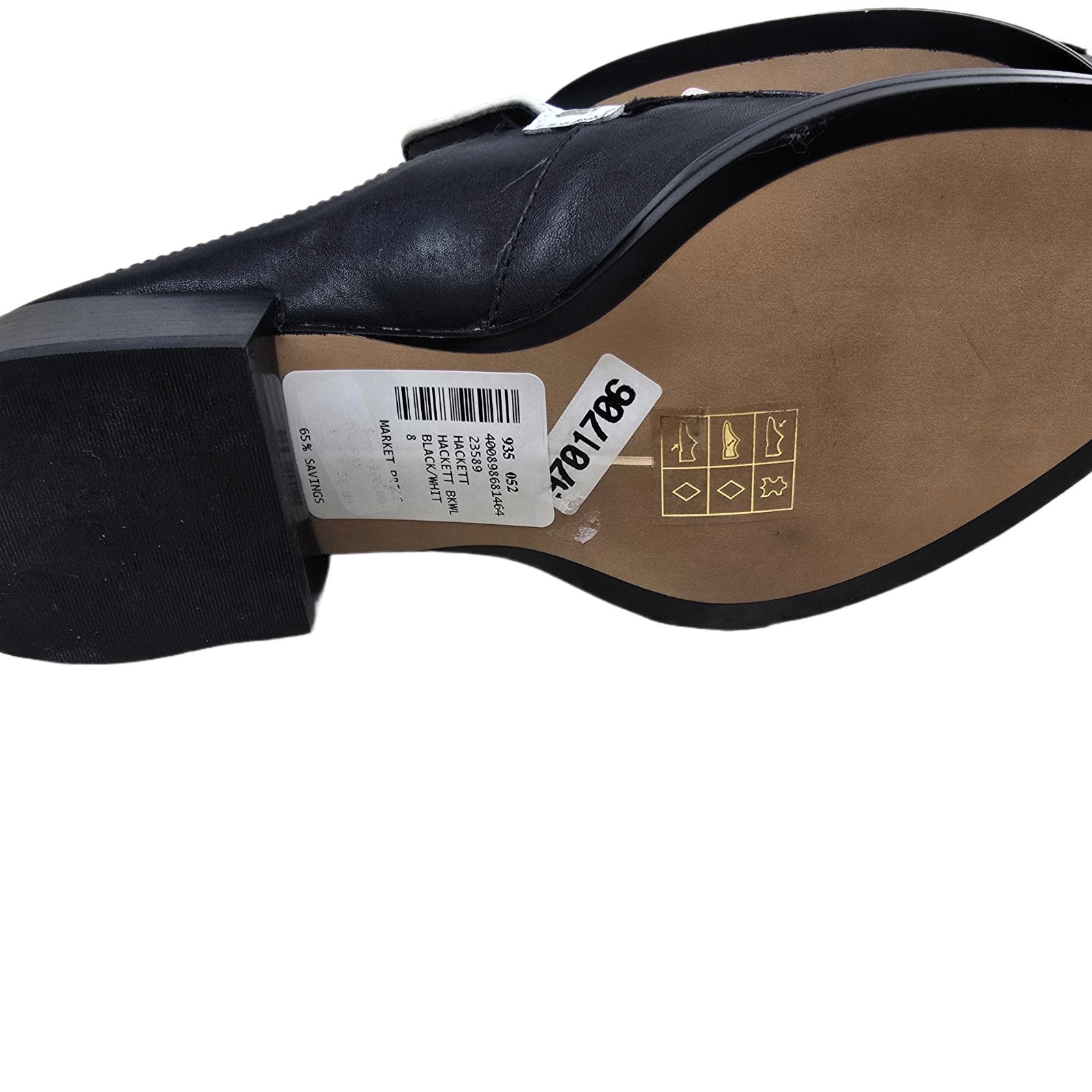 Dolce Vita Hackett Black & White Block Heel Loafer Mule – US Size 8