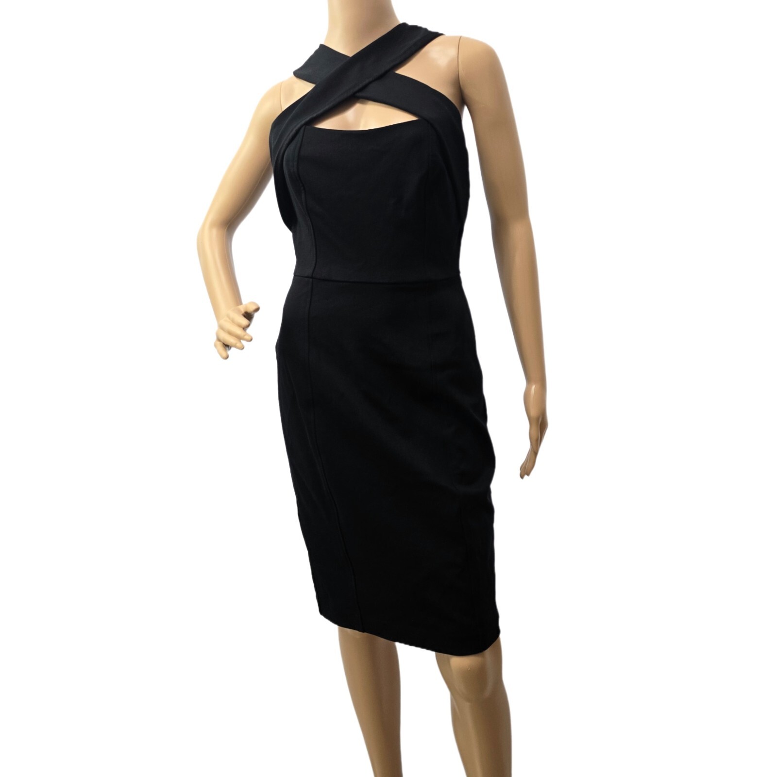 Cynthia Steffe Laguna Women's Crisscross Halter Dress Black Size 2