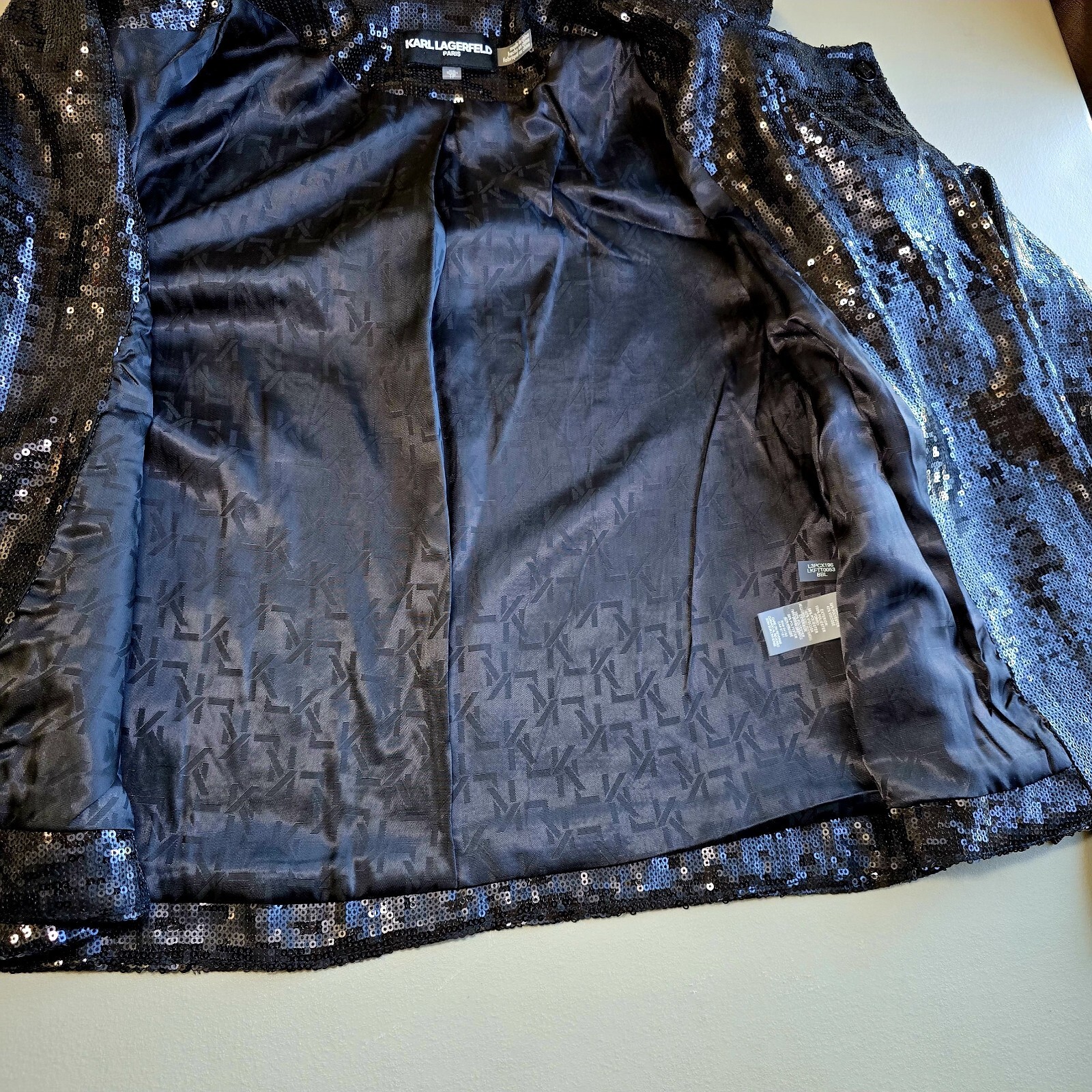 KARL LAGERFELD PARIS - Women's Sequined Moto Jacket – Size XS – NEW!