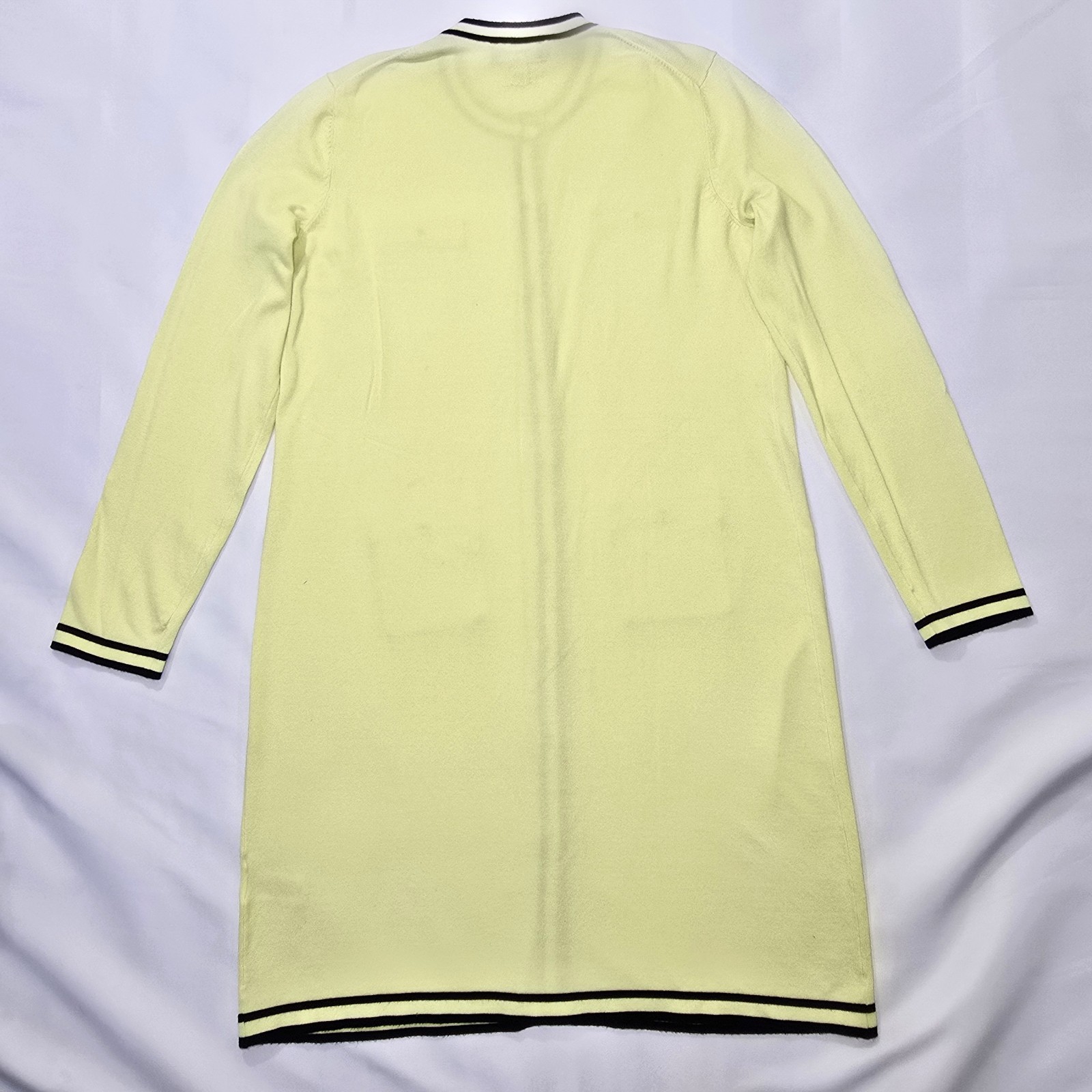 Karl Lagerfeld Paris Sweater Day Dress Long Sleeve Green Black M