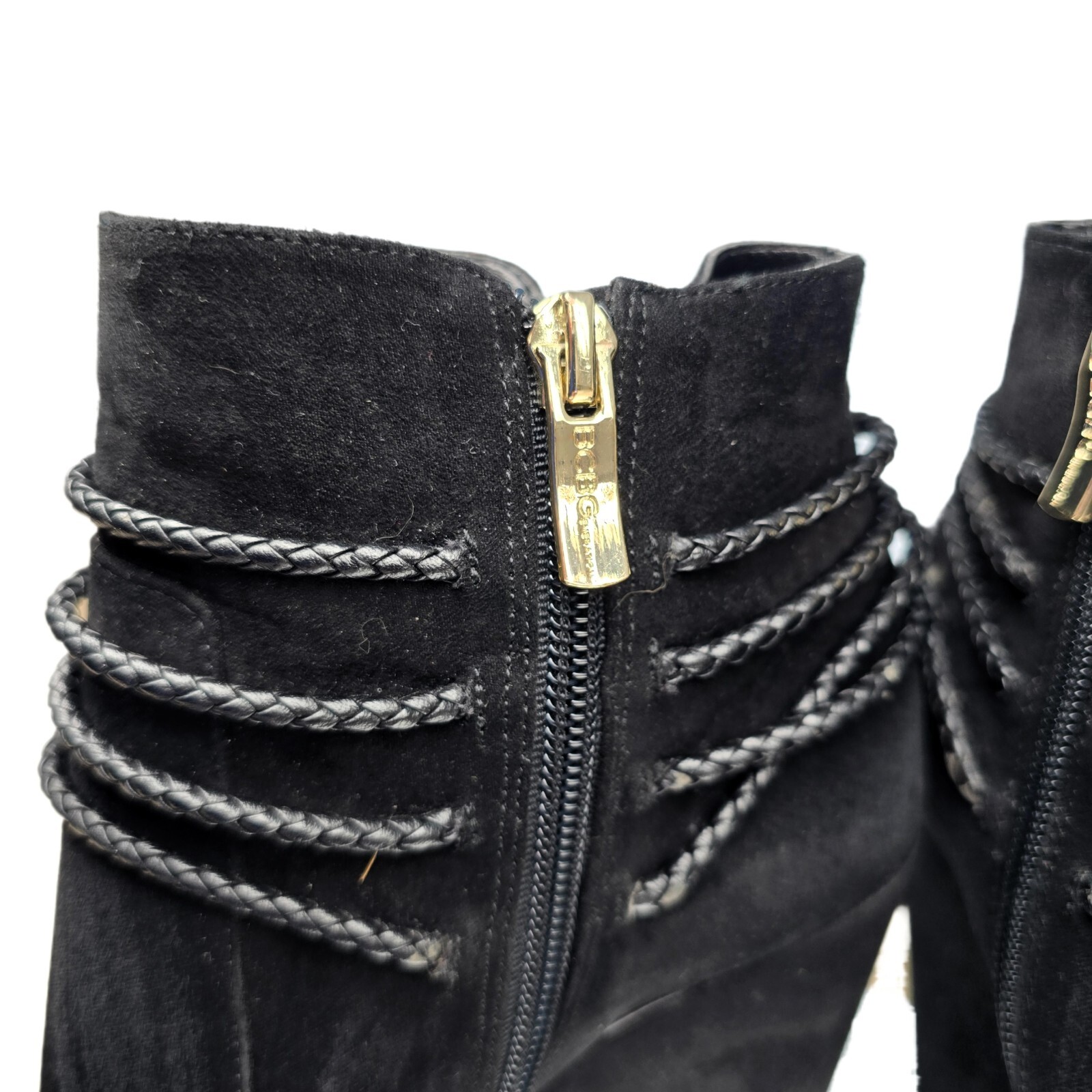 BCBGeneration Black Suede Women's Ankle Booties – Size 7