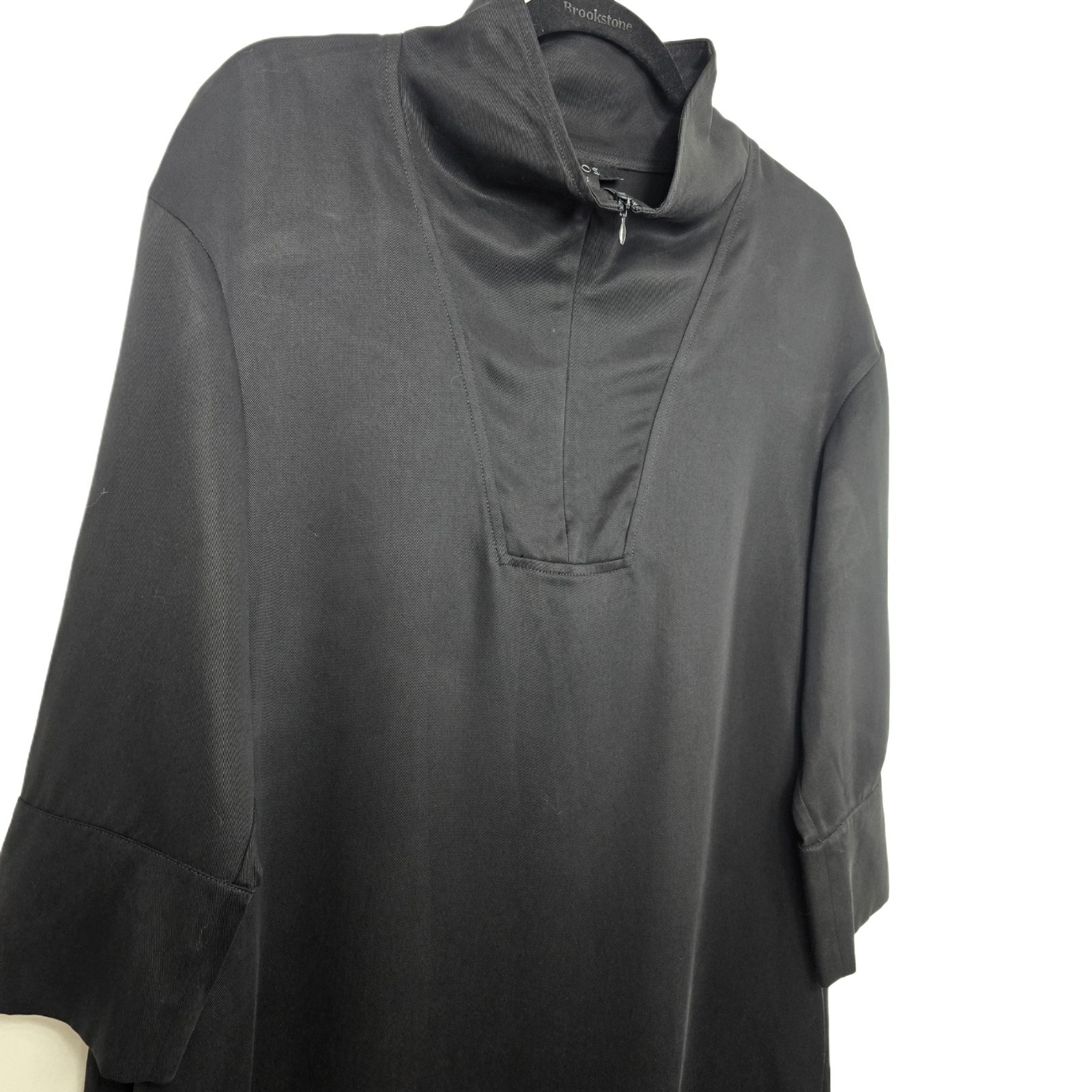 COS Women’s Black Lyocell Utility Dress Size 6 Minimalist Shirt Dress