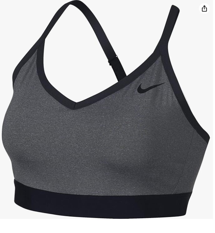 Nike Women's Pro Indy Bra Size 1X - Gray and Black - New with Tags