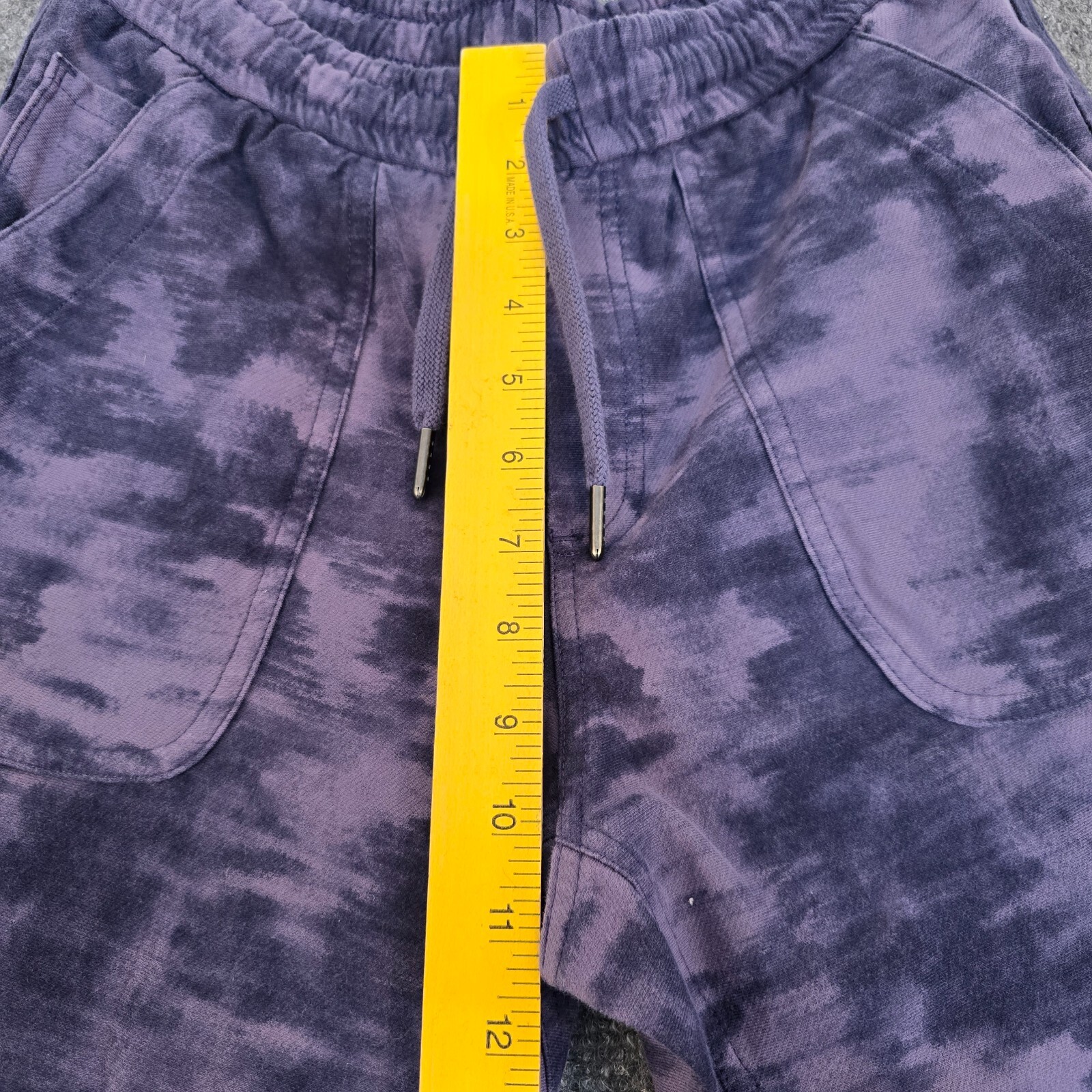 Athleta Farallon Printed Jogger Size 6 Inversion Medieval Violet Tie Dye Blue