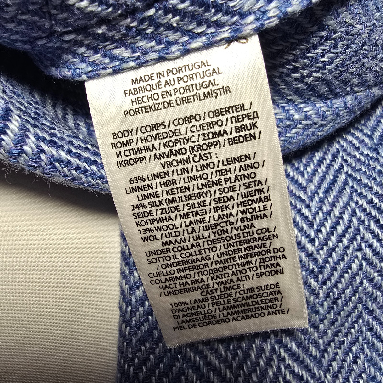 Polo Ralph Lauren Women’s Herringbone Linen Silk Wool Blazer Size 2 NWT