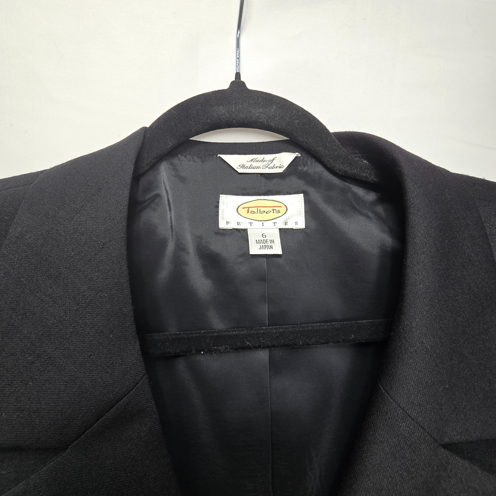 Talbots Women’s Wool Blend Black Business Office Workwear Suit Set 6P
