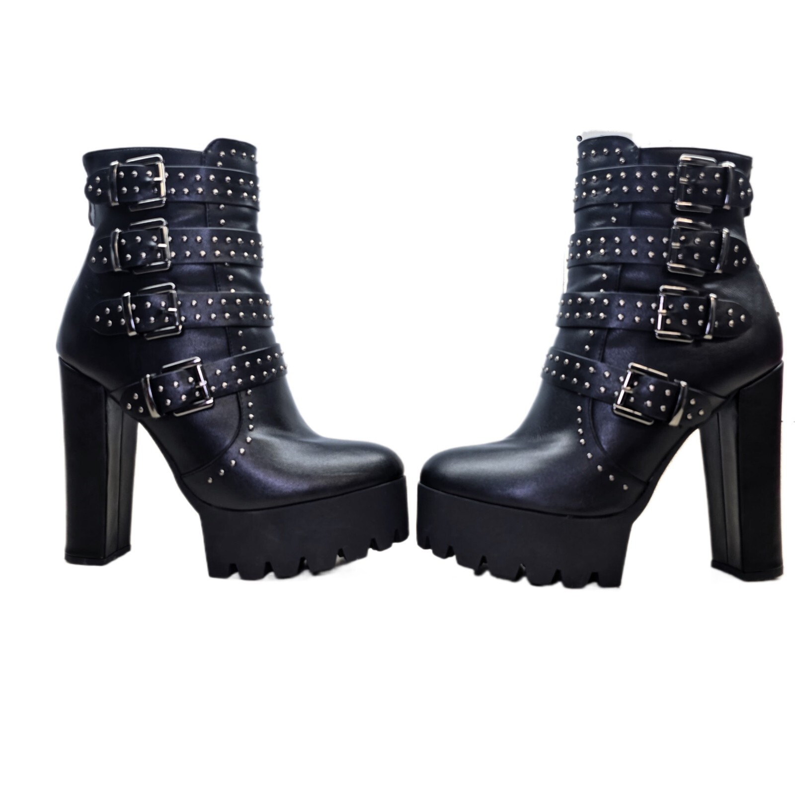 Yokomo Women's Platform Boots, US Size 8. Bold, Stylish, and Ready to Turn Heads