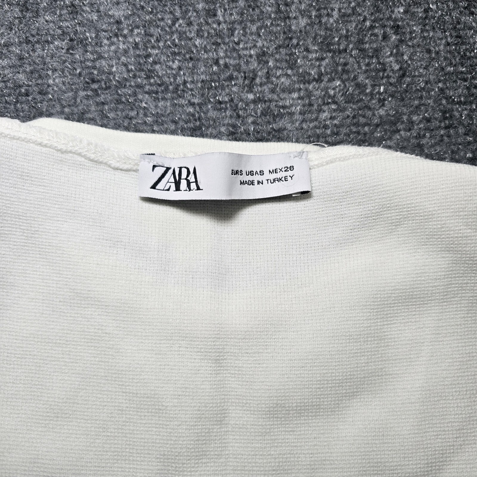 ZARA Women’s Mini Dress - Striped Black & White, Size S