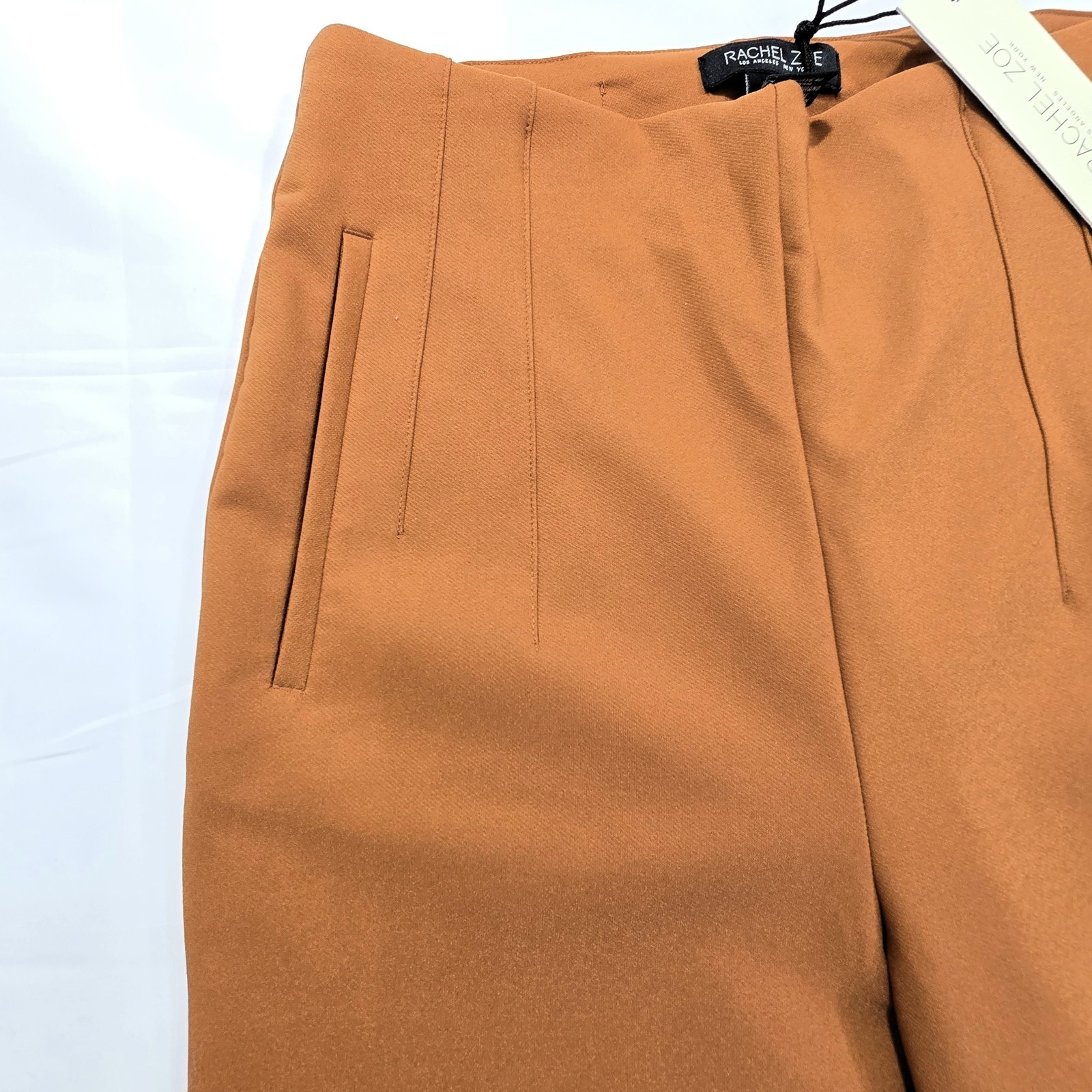 Rachel Zoe Women’s High Waist Brown Ankle Pants Size 2 Stretch