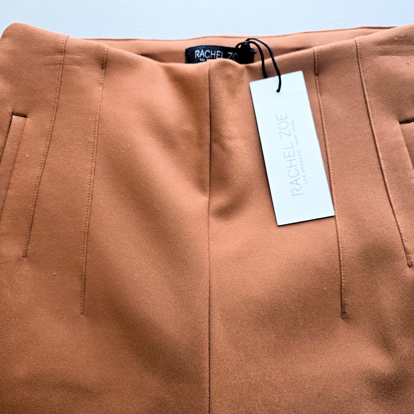 Rachel Zoe Women’s High Waist Brown Ankle Pants Size 2 Stretch