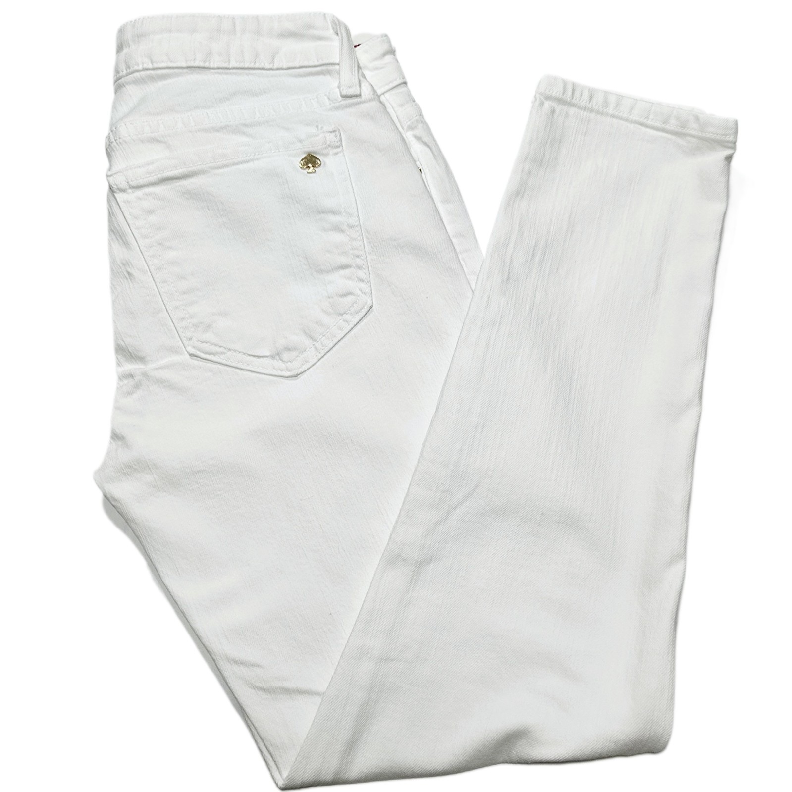 Kate Spade Broome Street Women’s White Capri Jeans Size 26 Slim Fit Stretch