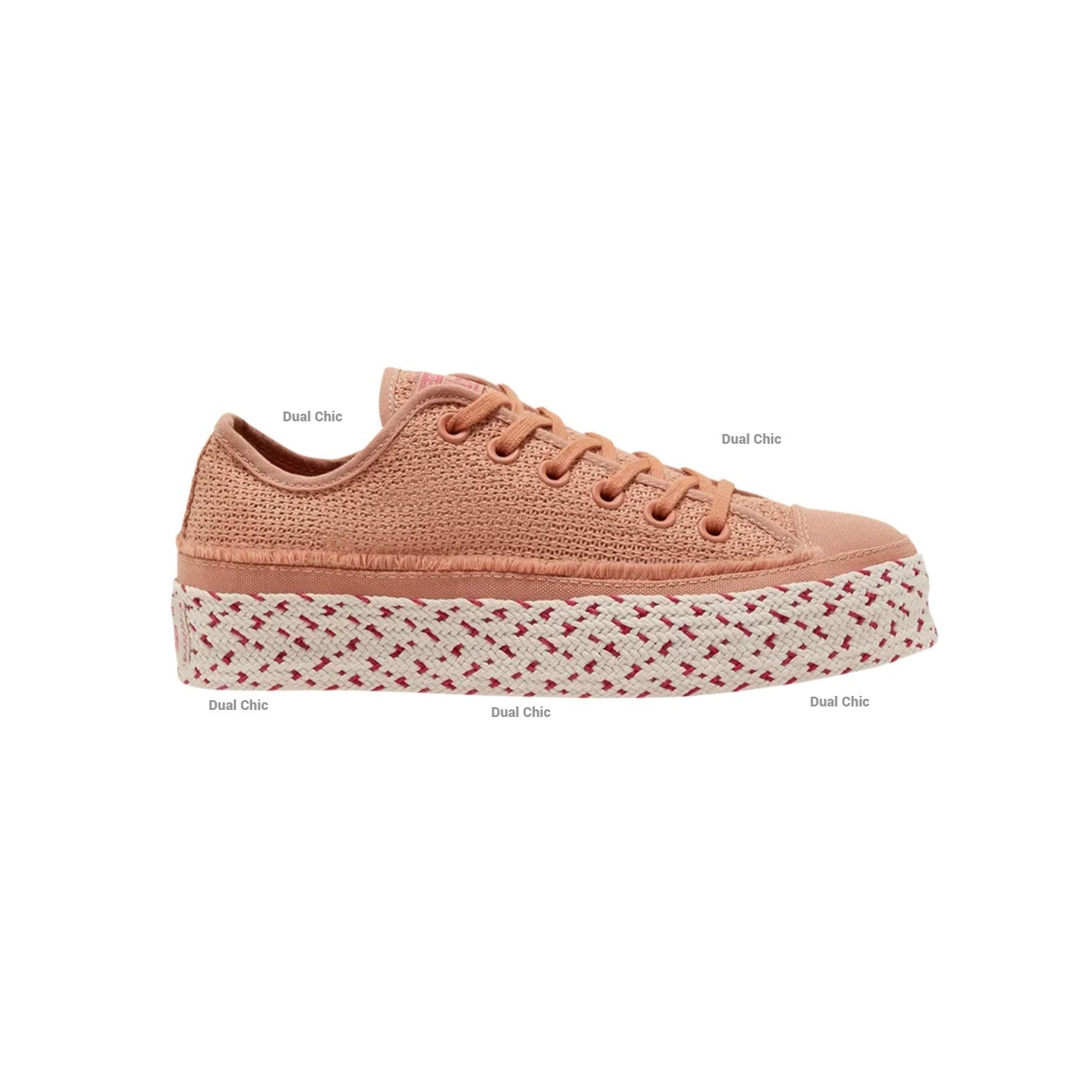 Converse Chuck Taylor Breezy Espadrille Sneakers Rose Gold US 9 Platform Shoes