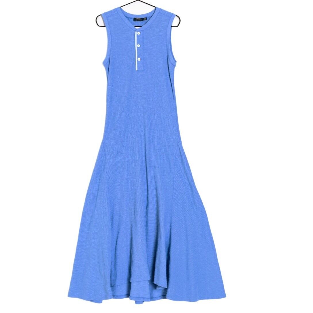 Polo Ralph Lauren Women's Henley Maxi Dress | Blue | Size XS | NWT