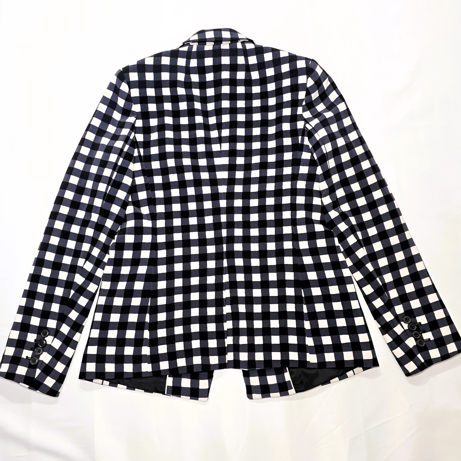 Banana Republic Women’s Gingham Blazer Size 4 Check Print Jacket Work Casual