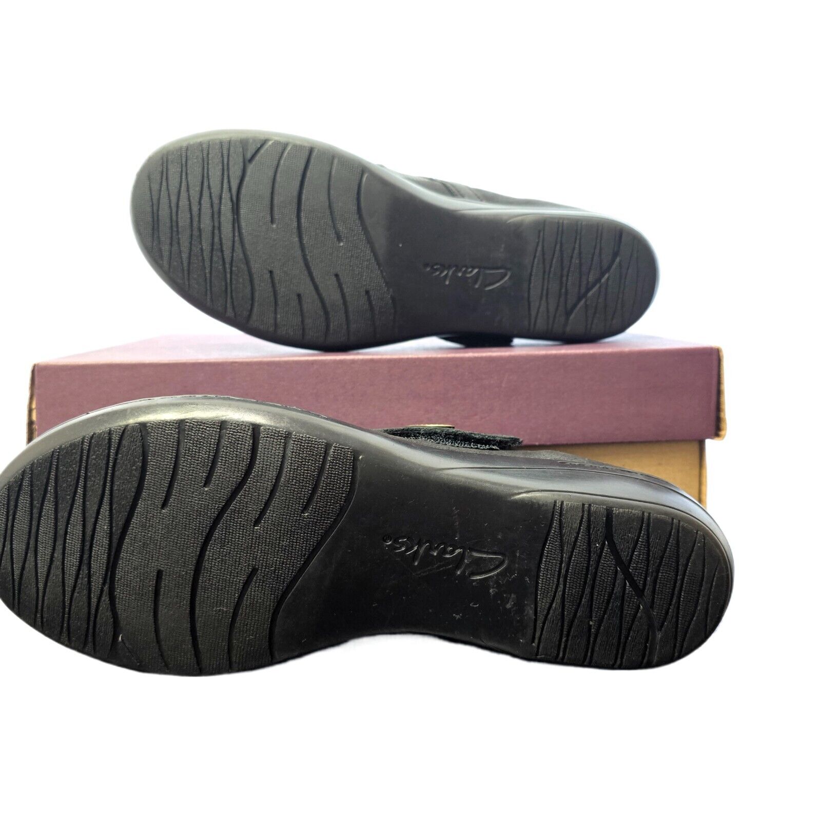 Clarks Women's Evianna Crown Everyday Flats – Black, Size 7.5