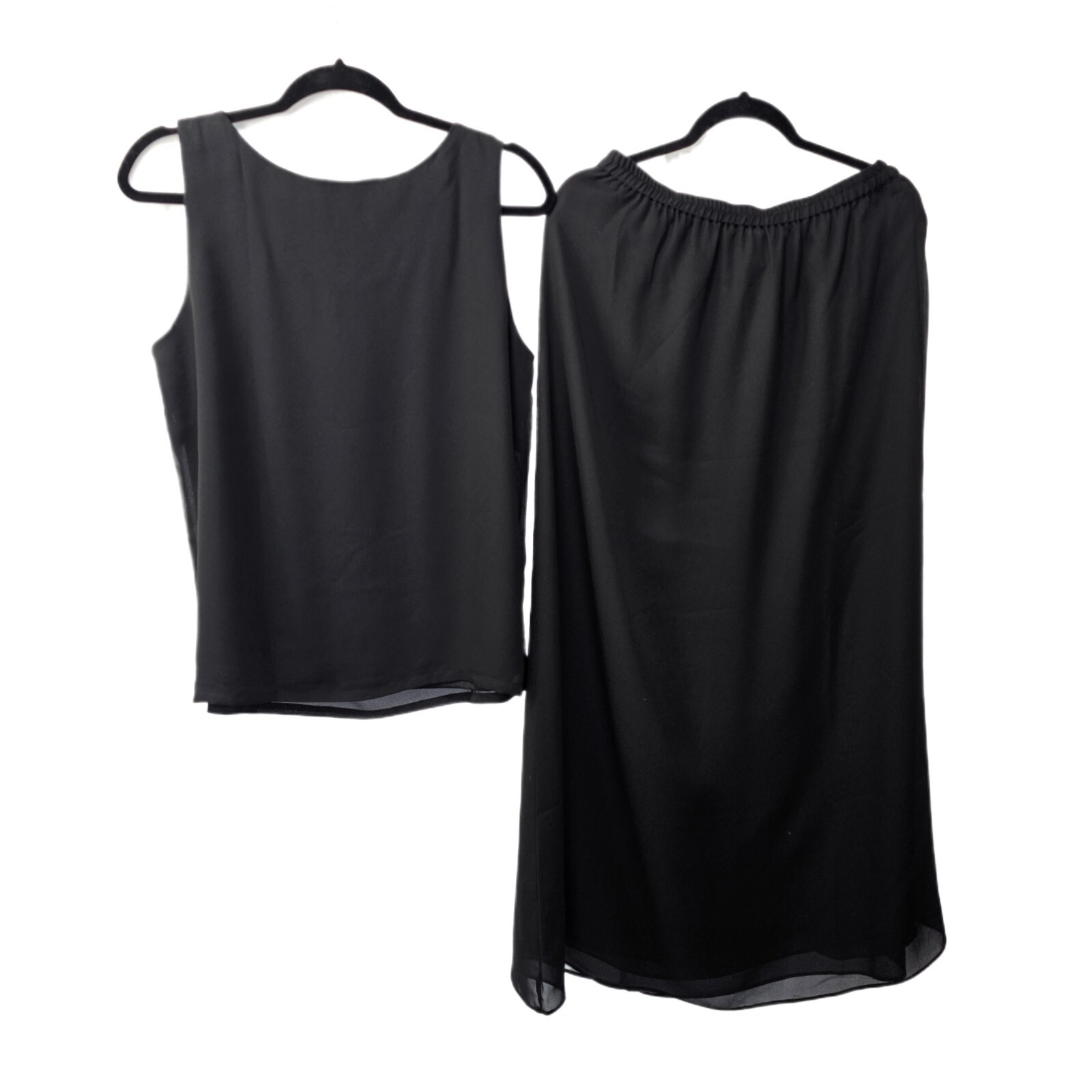 Draper's & Damons 2-Piece Set: Black Tank Top & Skirt - Size M
