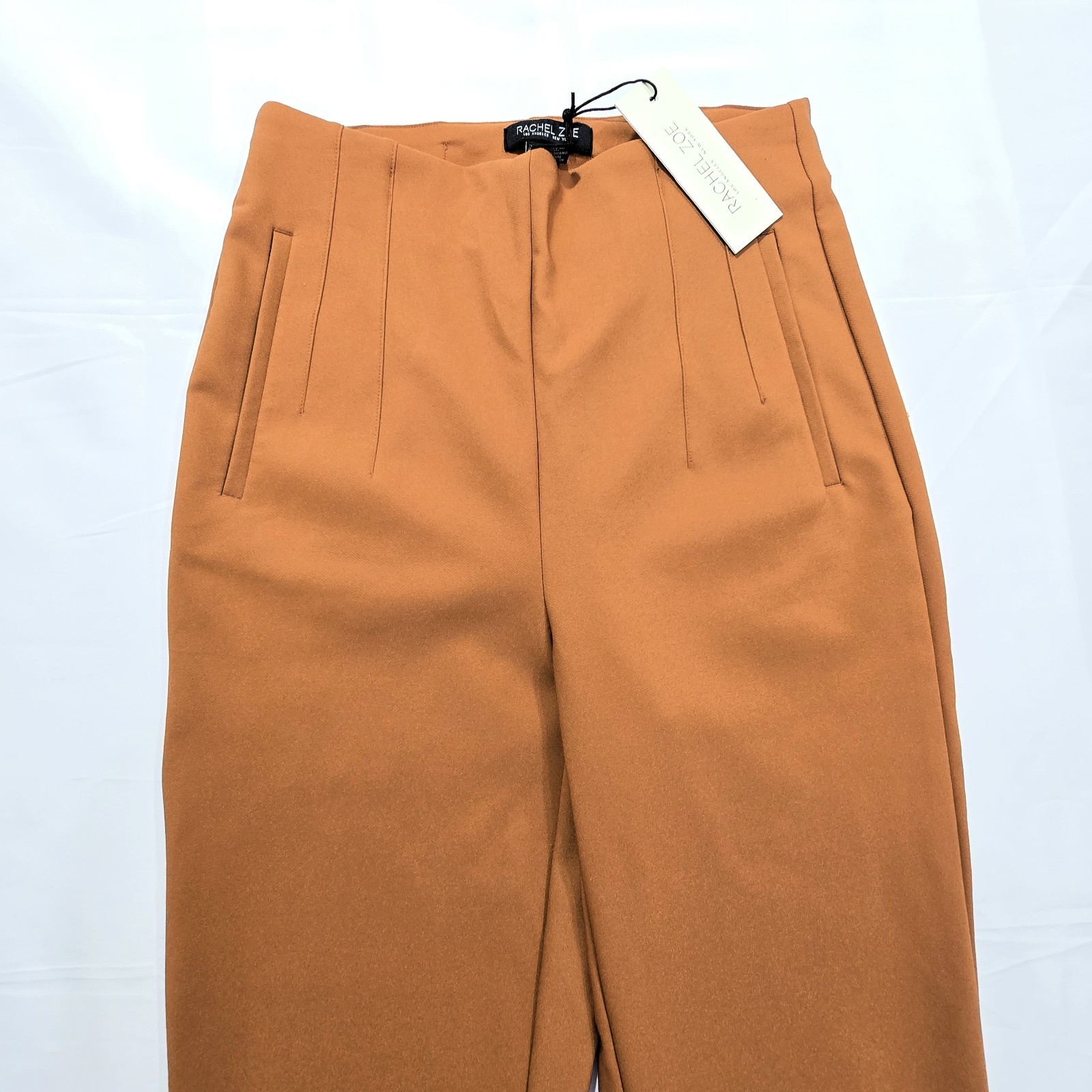 Rachel Zoe Women’s High Waist Brown Ankle Pants Size 2 Stretch
