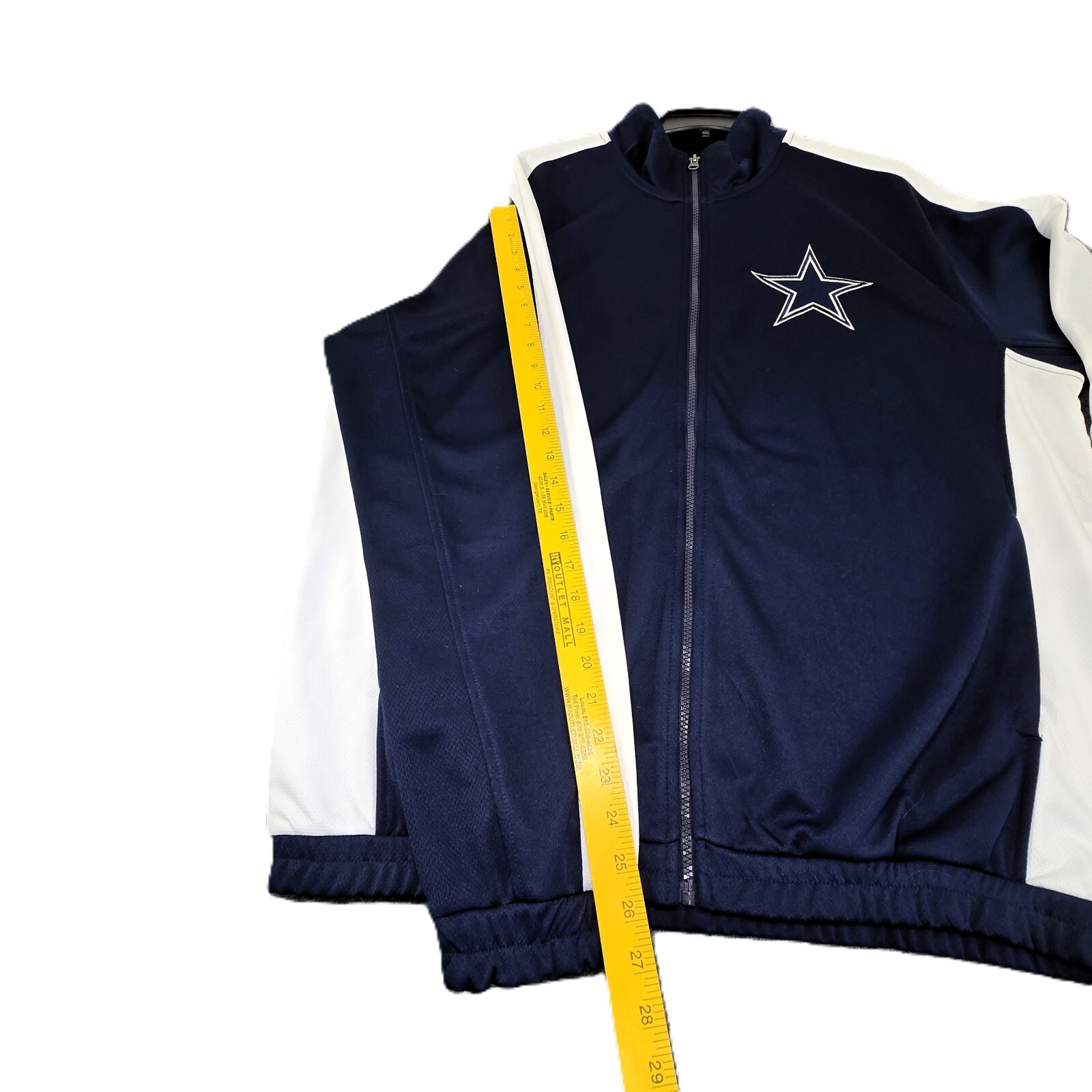 NFL Dallas Cowboys Full-Zip Jacket | Size XL | Blue & White | NWT
