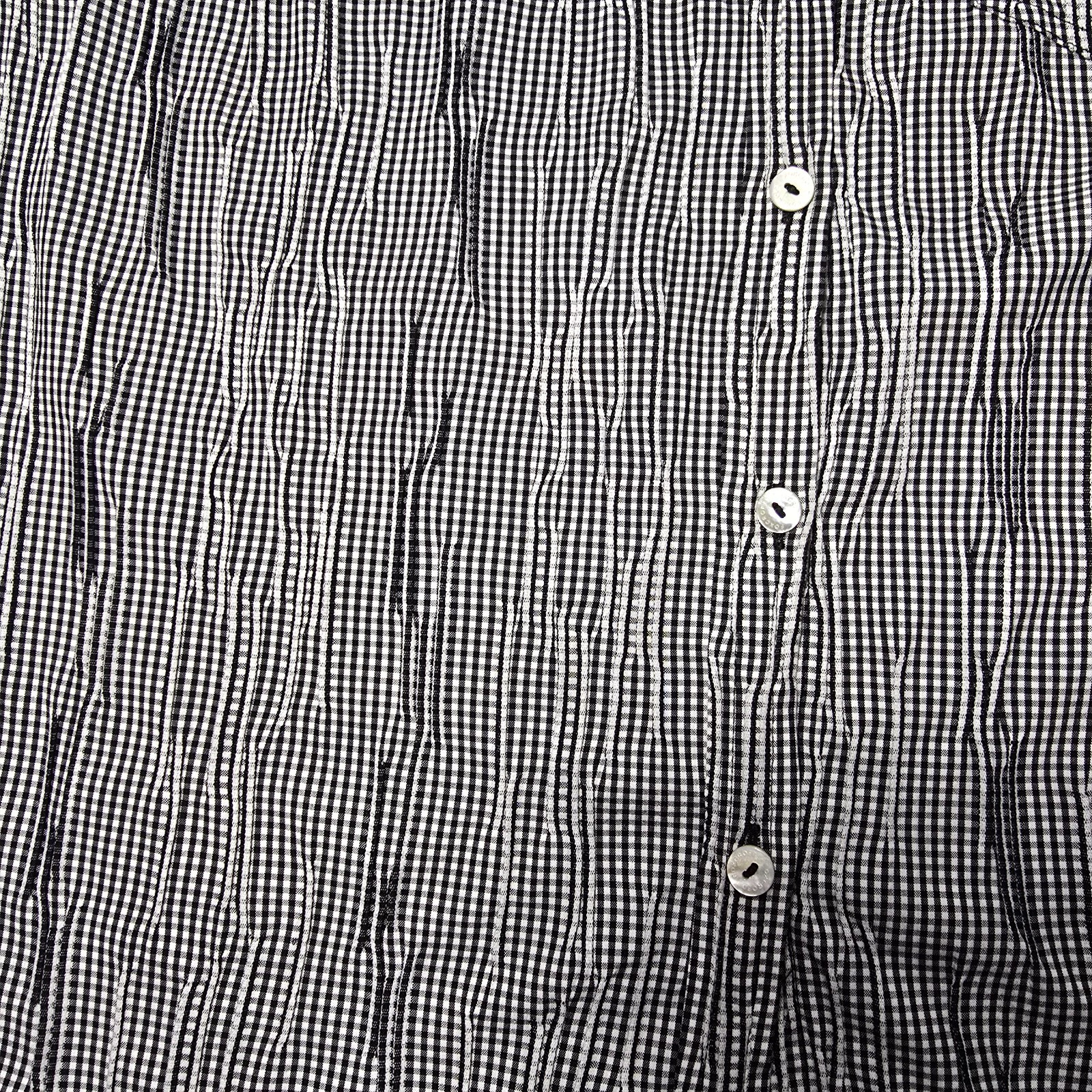 Foxcroft Women's Textured Gingham Stretch Shirt Black & White Size 8