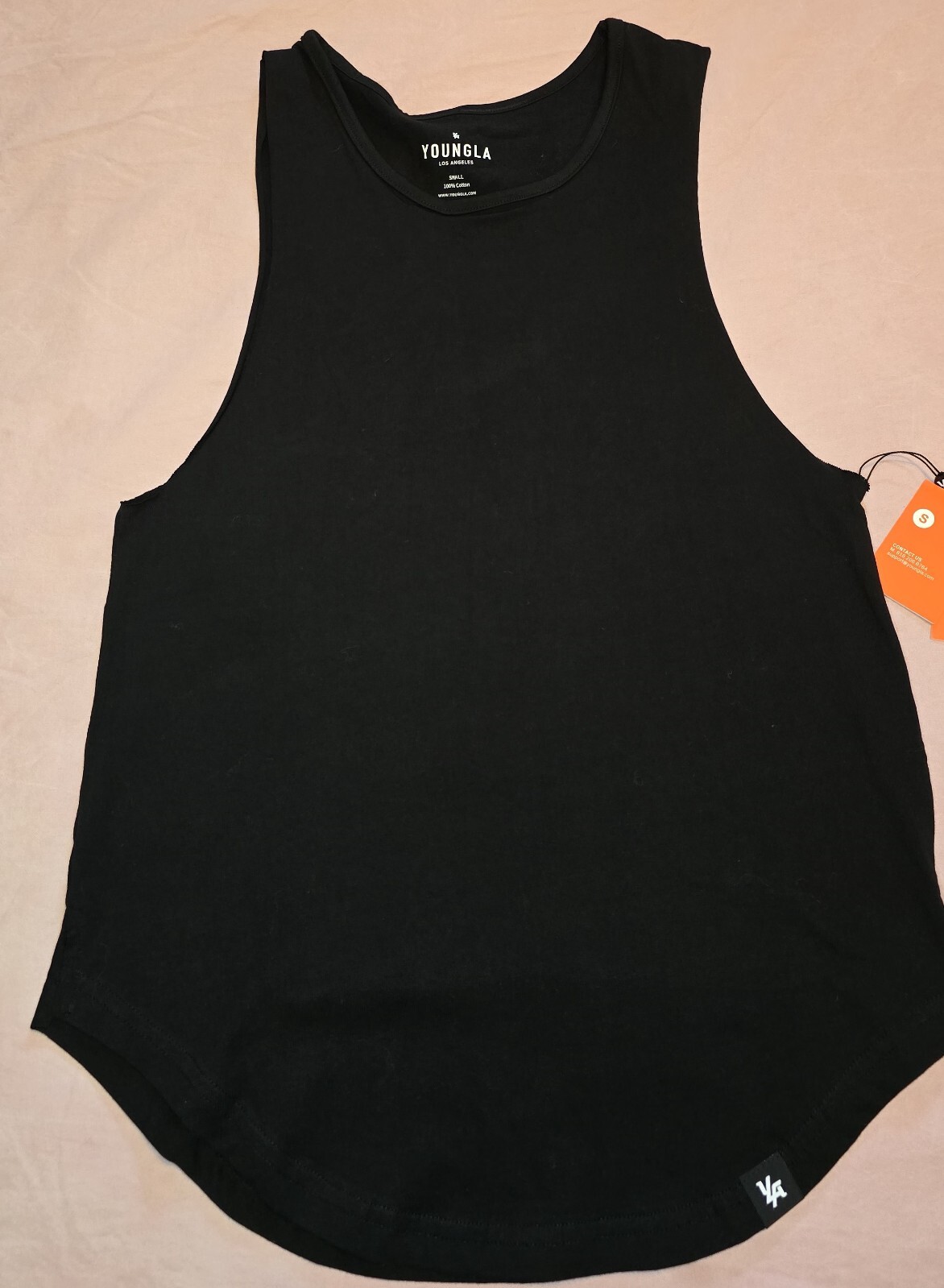 YoungLA Muscle Tank - Black (Size S) | Oversized Fit | Men's