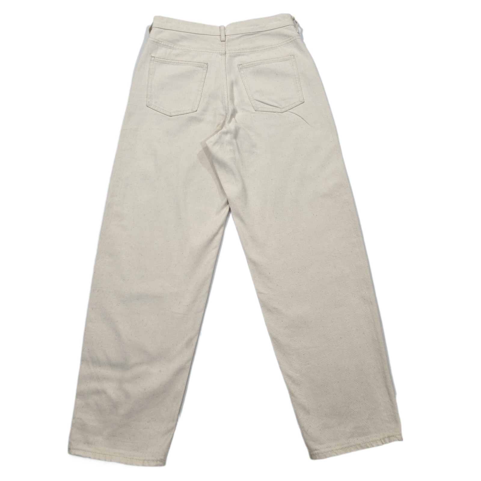 COS Tapered High-Rise Ankle-Length Jeans, Non-Stretch, Recycled Cotton, Size 27