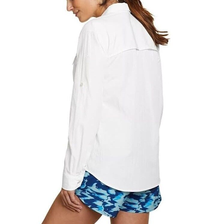 Eddie Bauer Women's Adventurer Pro Field Shirt – White, Size M