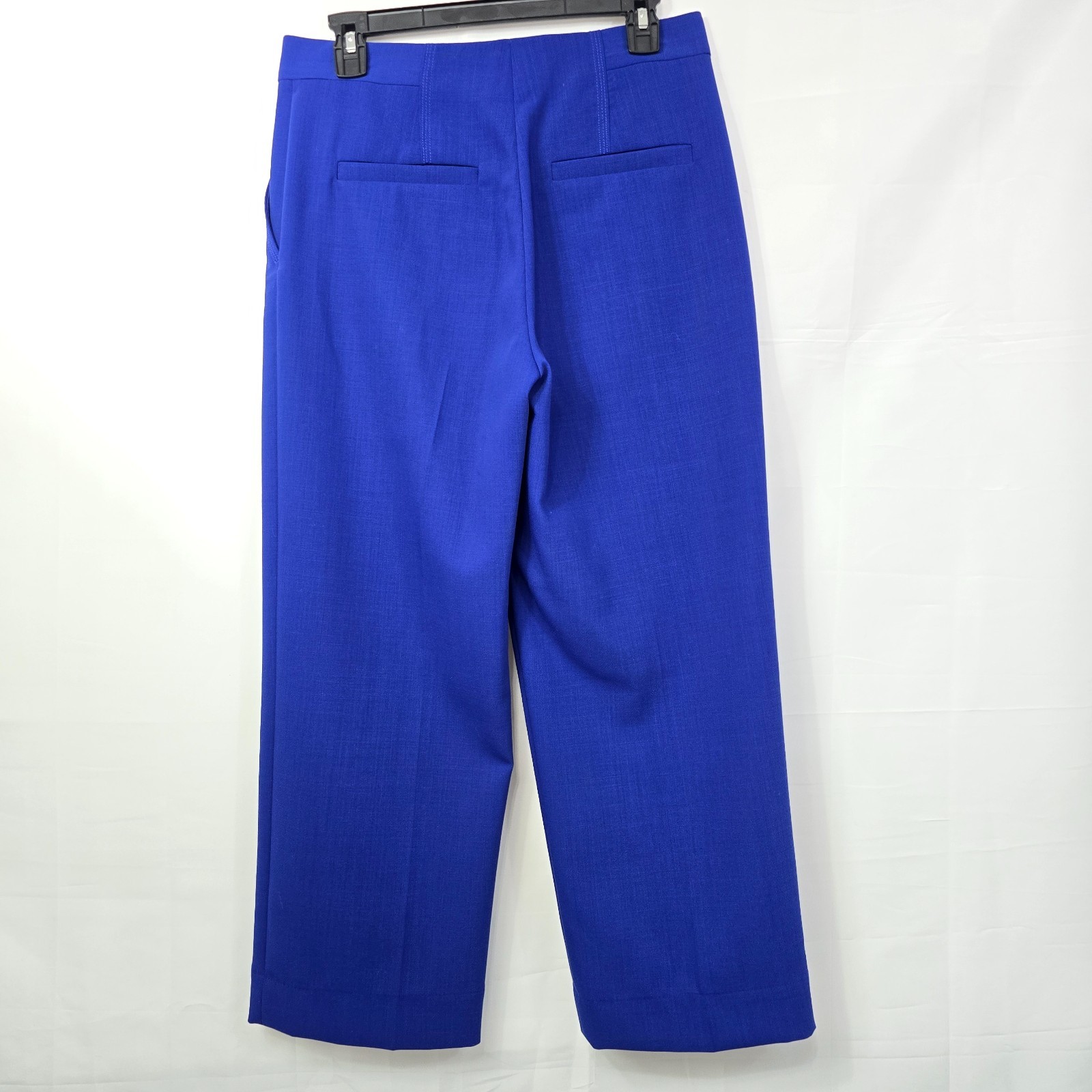 COS Women’s Blue Wool Blend Cropped Ankle Pants Size 6 – Tailored Pockets