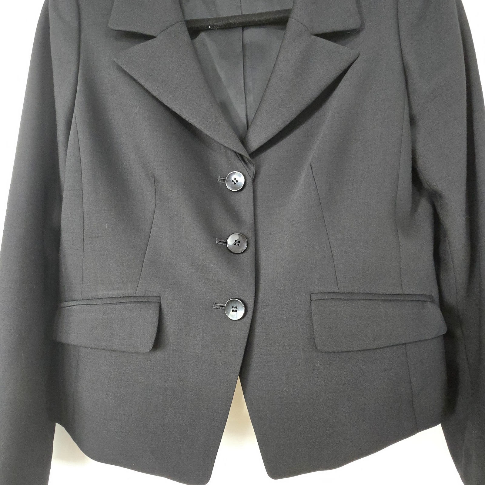 Talbots Women’s Wool Blend Black Business Office Workwear Suit Set 6P