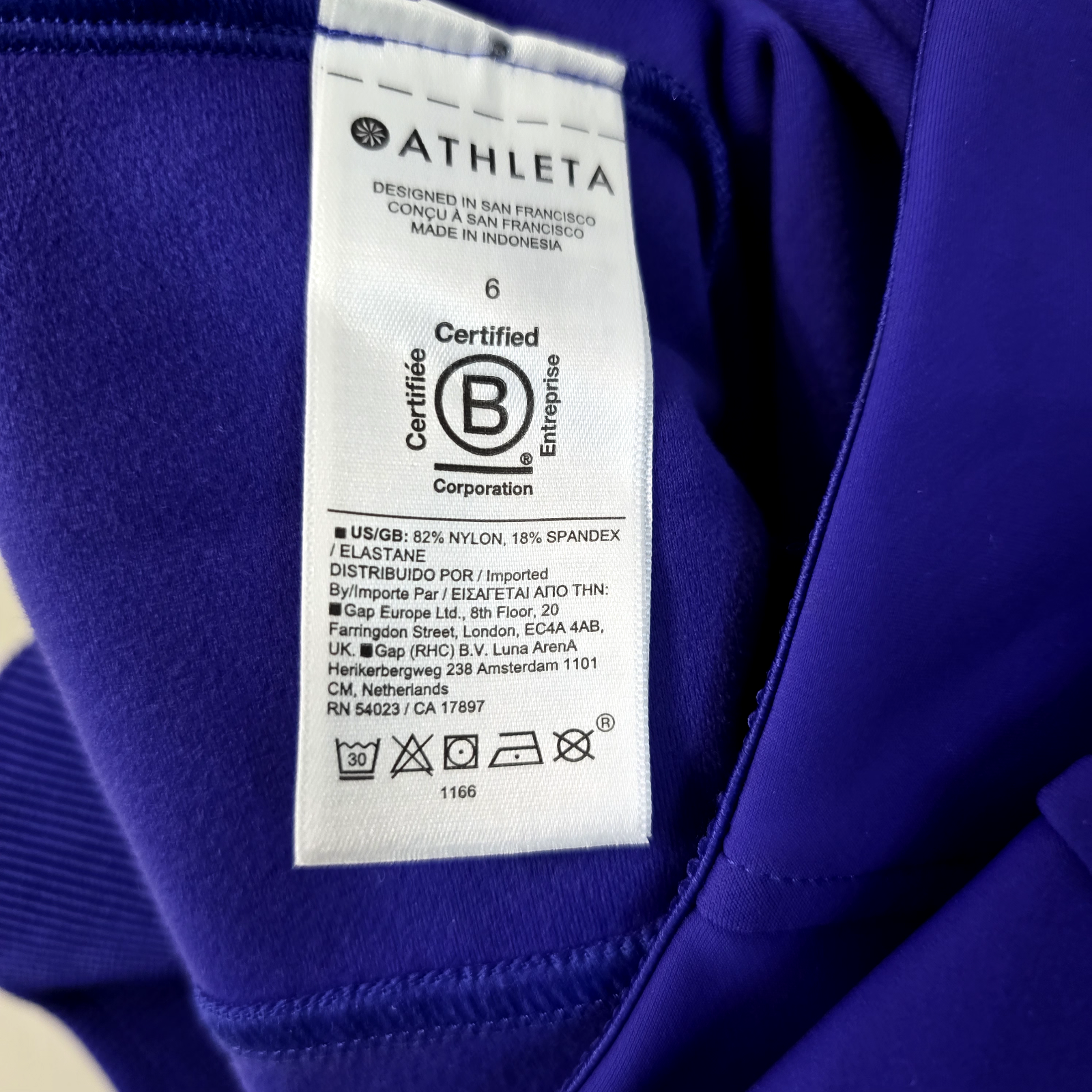 ATHLETA GLACIER SNOW SKINNY PANTS - PURPLE -Size 6 NWT