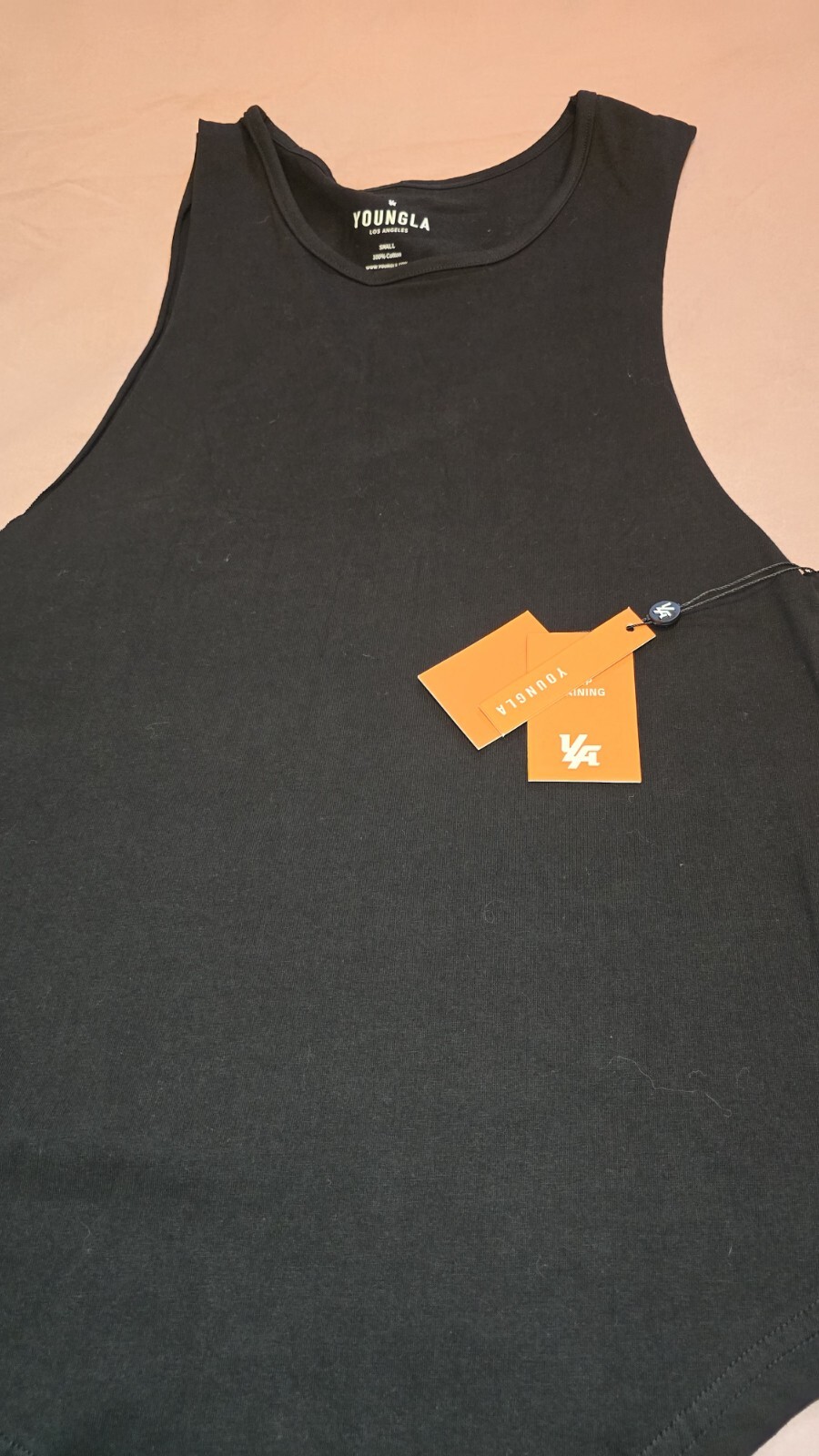 YoungLA Muscle Tank - Black (Size S) | Oversized Fit | Men's
