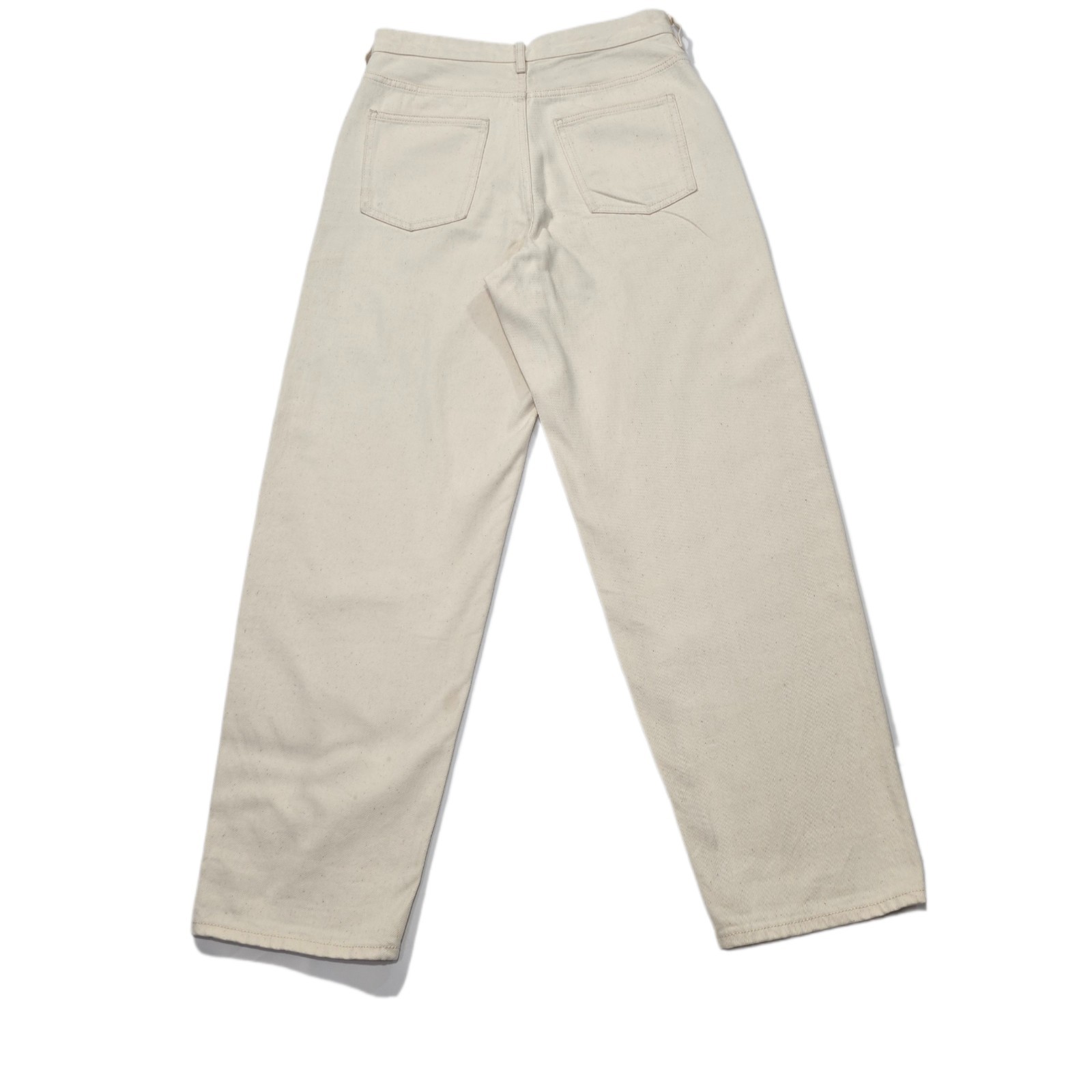 COS Tapered High-Rise Ankle-Length Jeans, Non-Stretch, Recycled Cotton, Size 27