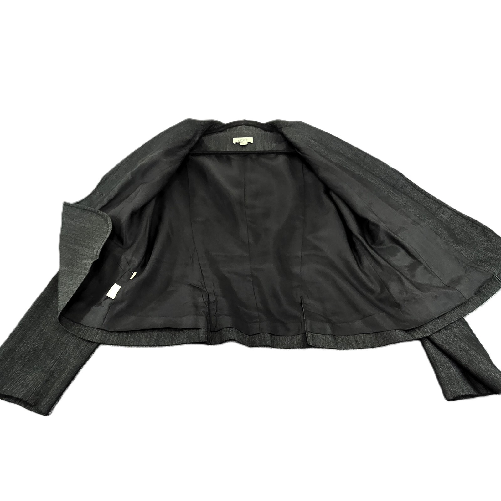 LOFT Women’s Blazer, Black, Size 12 – Two-Button, V-Neck, Excellent Condition