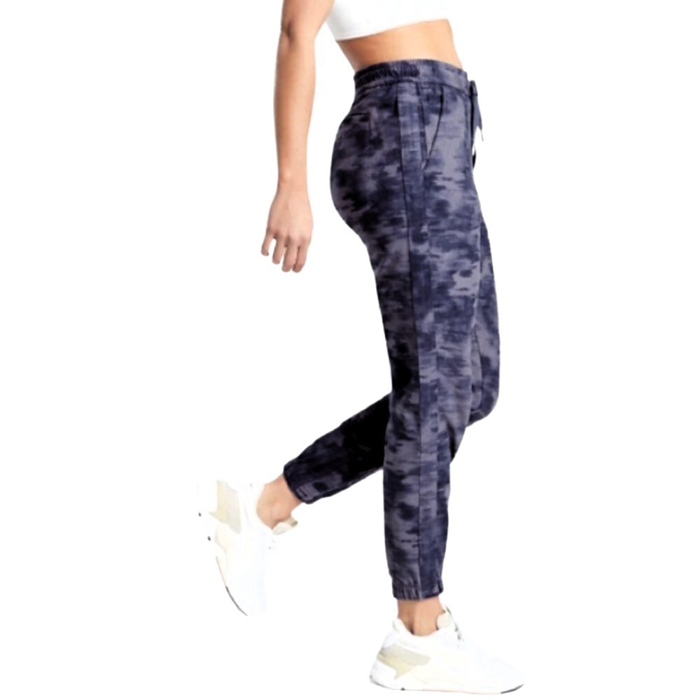 Athleta Farallon Printed Jogger Size 6 Inversion Medieval Violet Tie Dye Blue